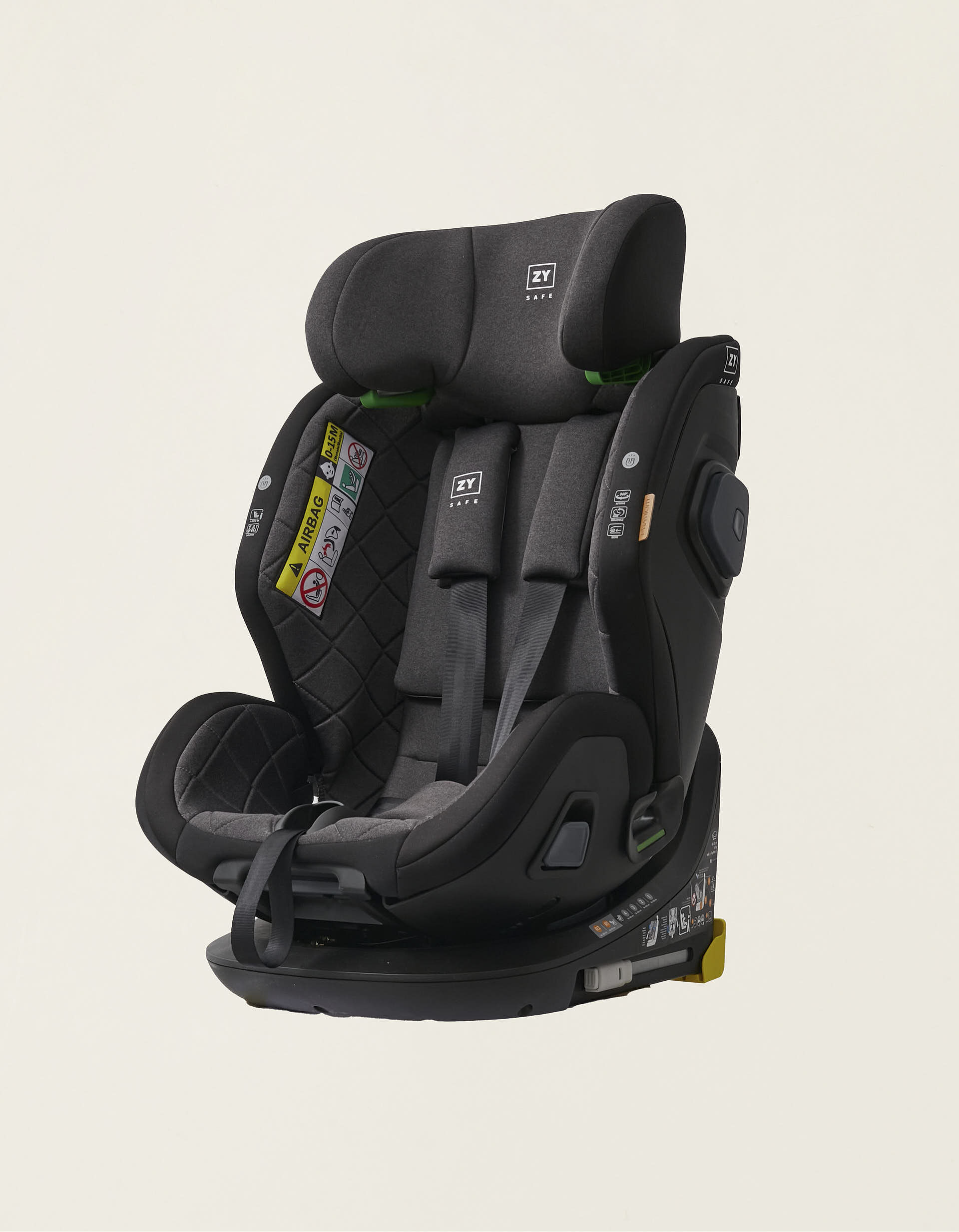 Comprar Online Cadeira Auto I-Size ZY Safe Premium com Isofix (40-150), Preto/Cinza