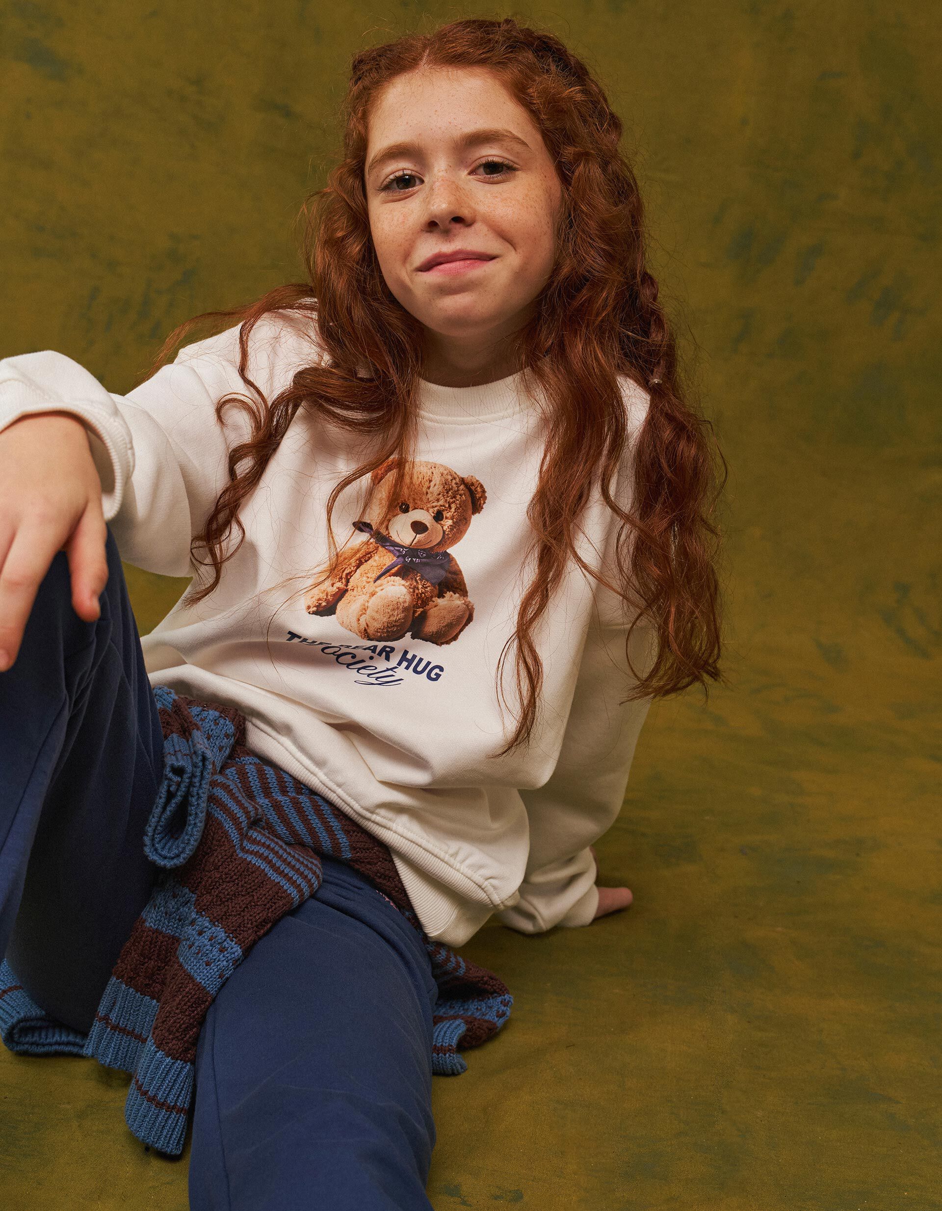 Comprar Online Sweatshirt Estampada, Menina, Branco