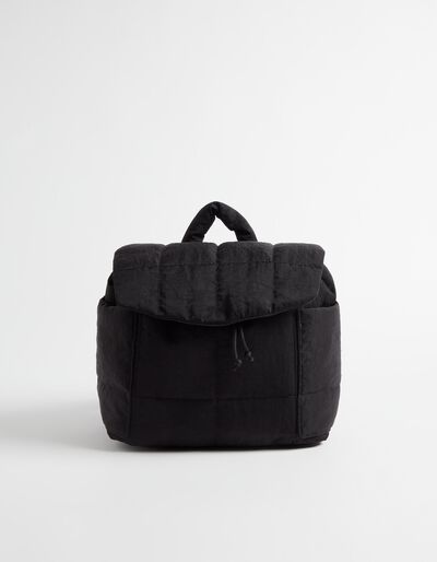 Nylon Backpack, Women, Black