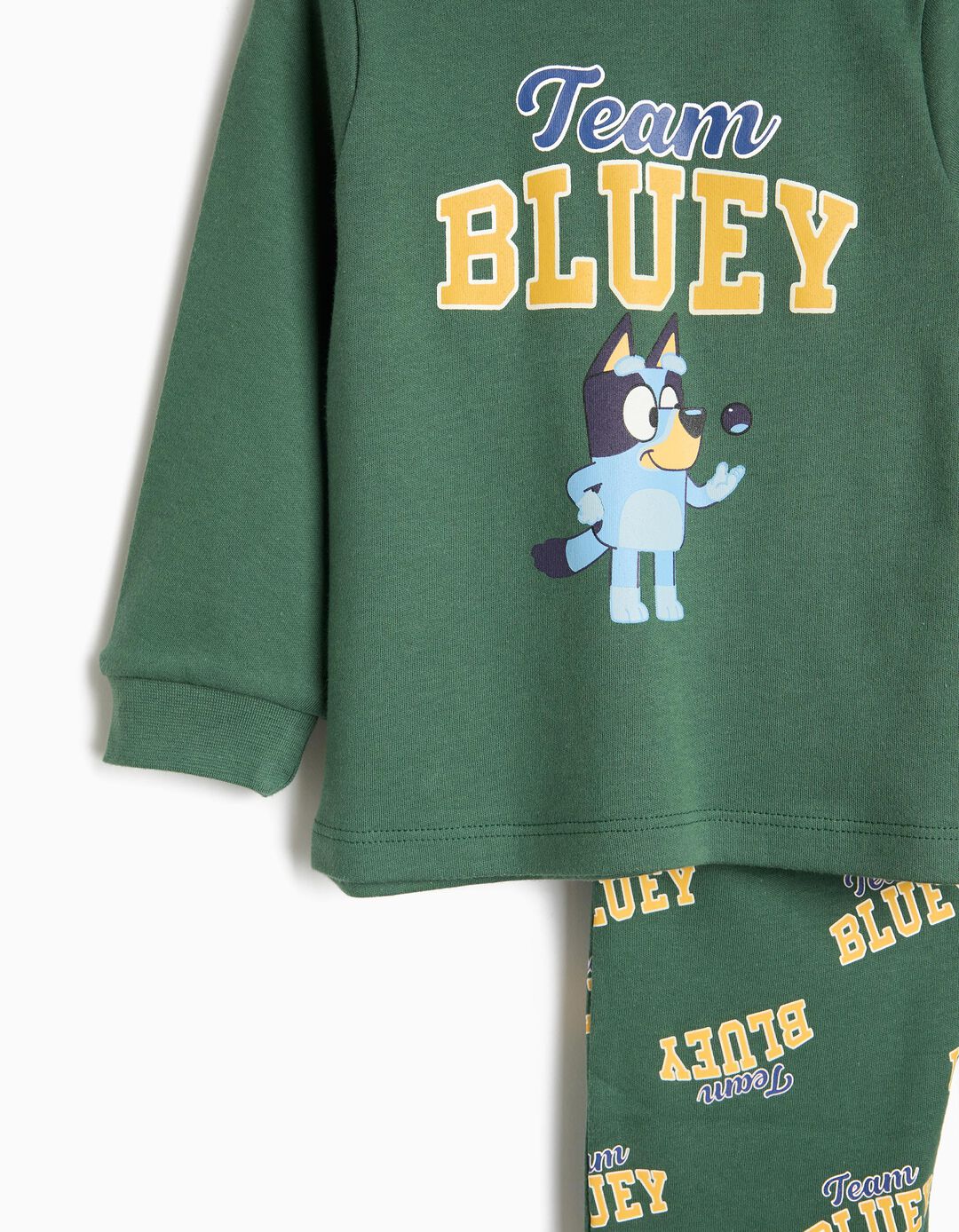 Pijama Interlock 'Bluey', Menino, Verde Escuro