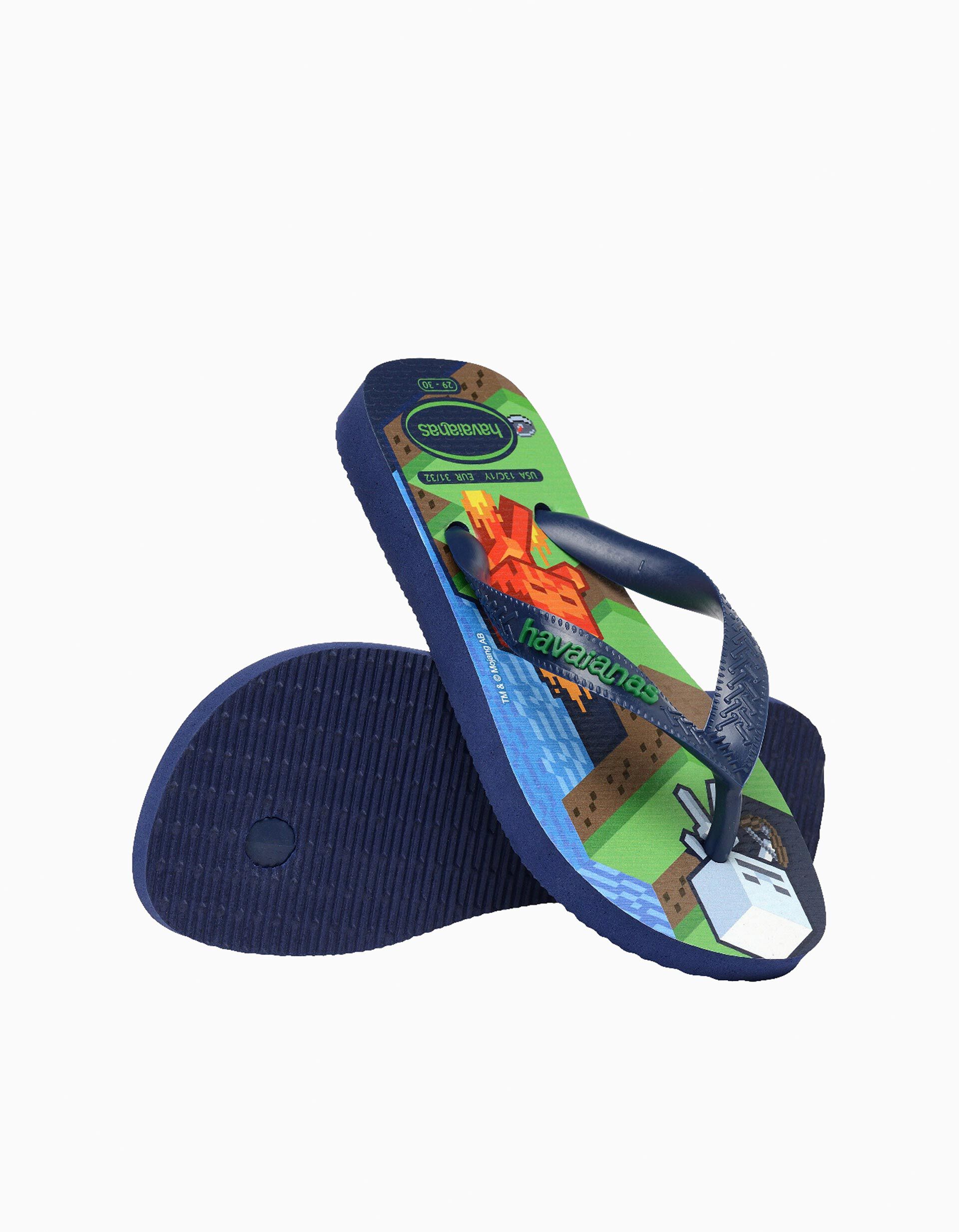 Comprar Online Chinelos Havaianas 'Minecraft', Menino, Azul