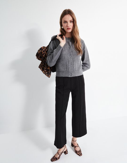 Comprar Online Calças, Mulher, Cinzento Escuro