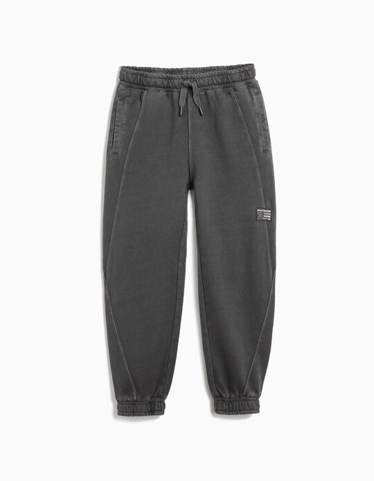 Comprar Online Calças de Felpa, Menino, Cinzento Escuro 