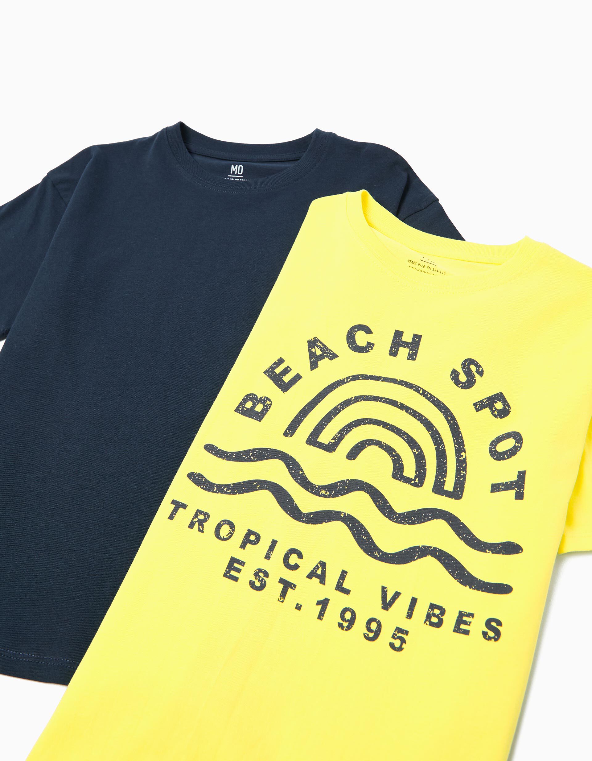 Comprar Online Pack 2 T-shirts, Menino, Amarelo