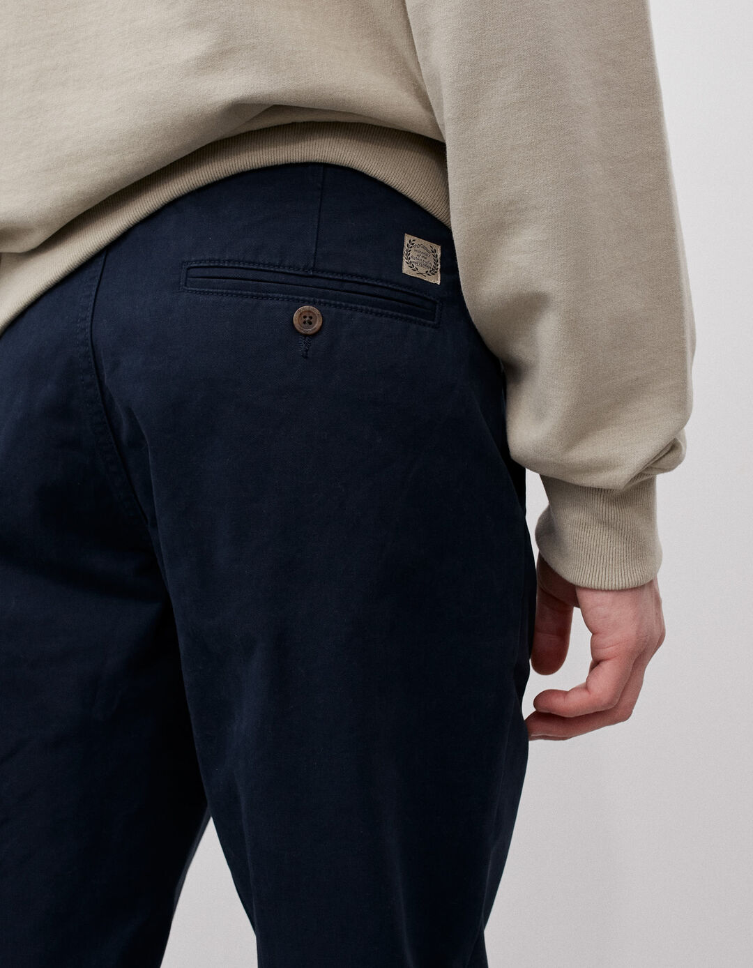 Premium Chino Pants, Men, Dark Blue