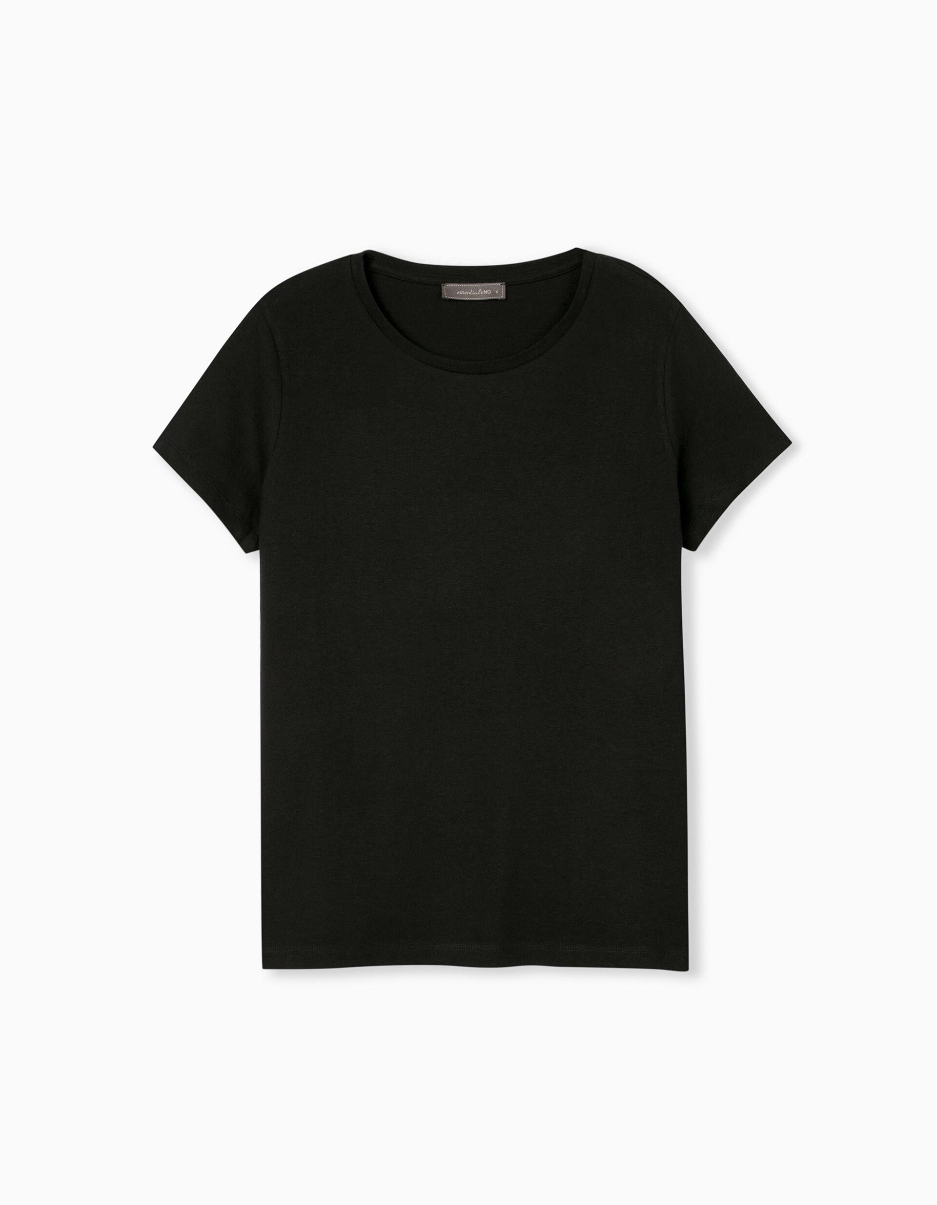 Camiseta negra basica mujer Clearance
