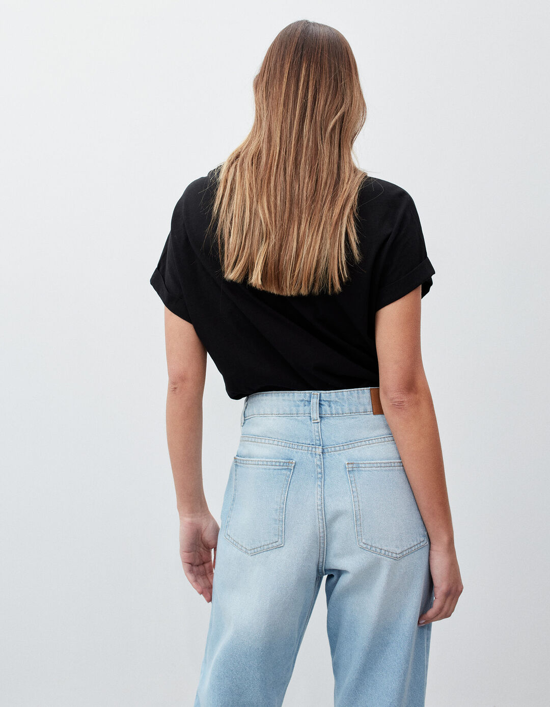 Slub T-shirt, Woman, Black