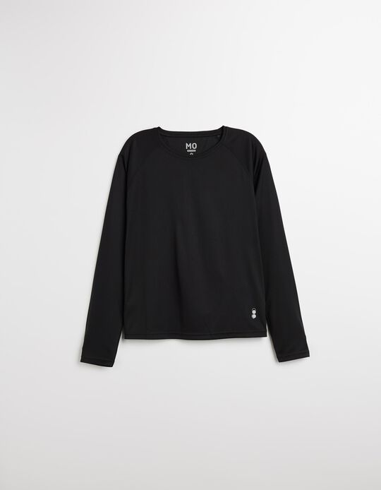 Comprar Online T-shirt Manga Comprida de Desporto, Mulher, Preto