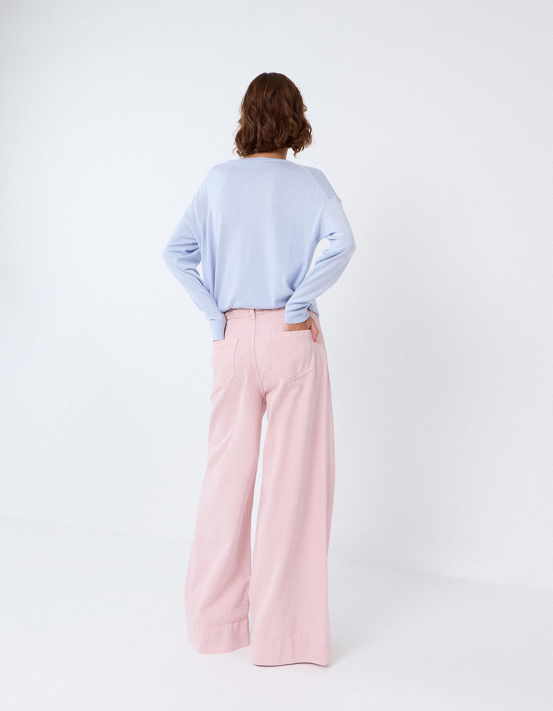Comprar Online Cal&ccedil;as De Ganga Wide Leg, Mulher, Rosa Claro