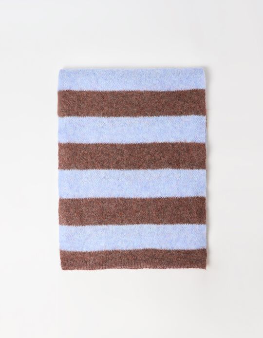 Comprar Online Cachecol &Agrave;s Riscas, Mulher, Azul