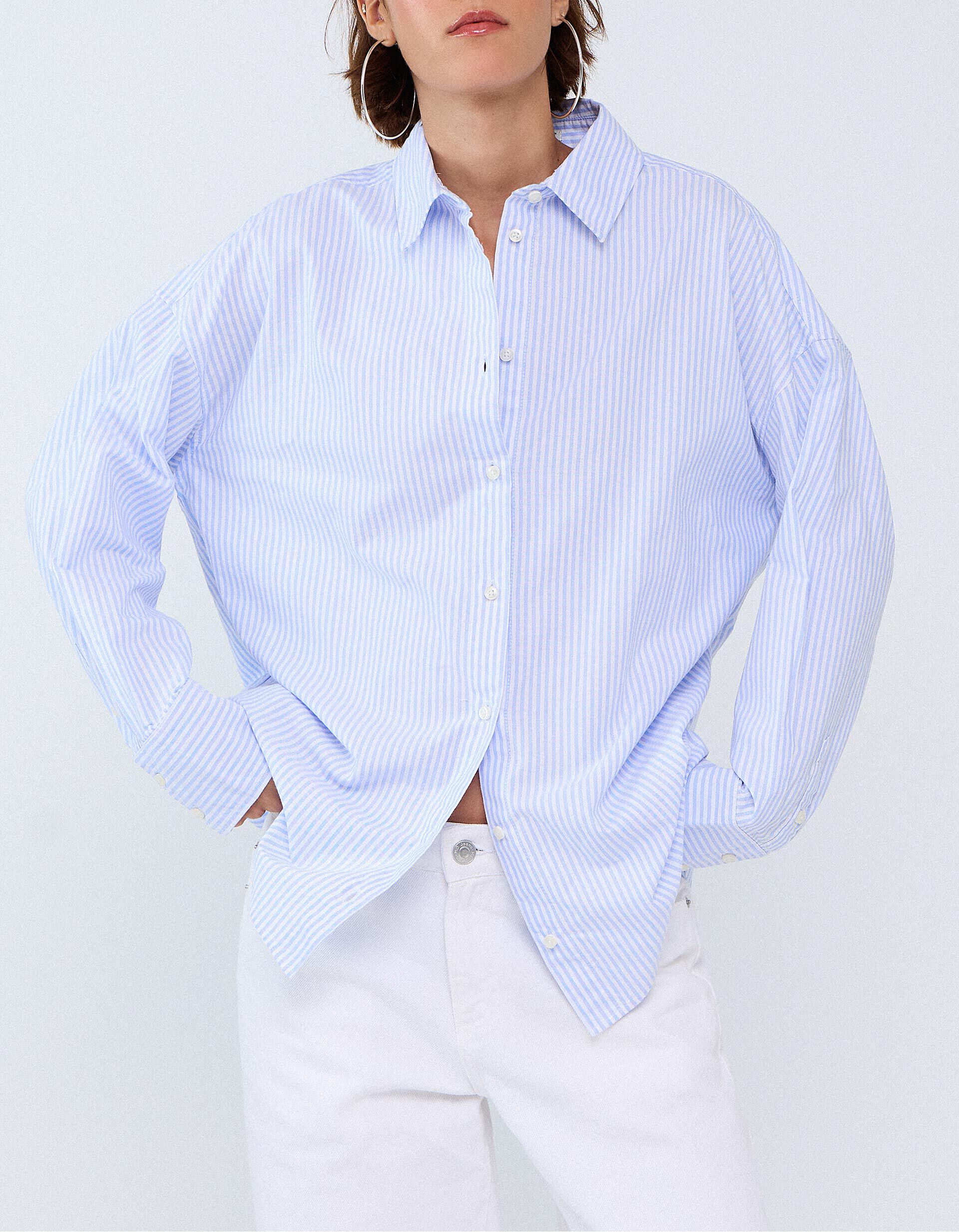 Comprar Online Camisa Oxford, Mulher, Azul Claro