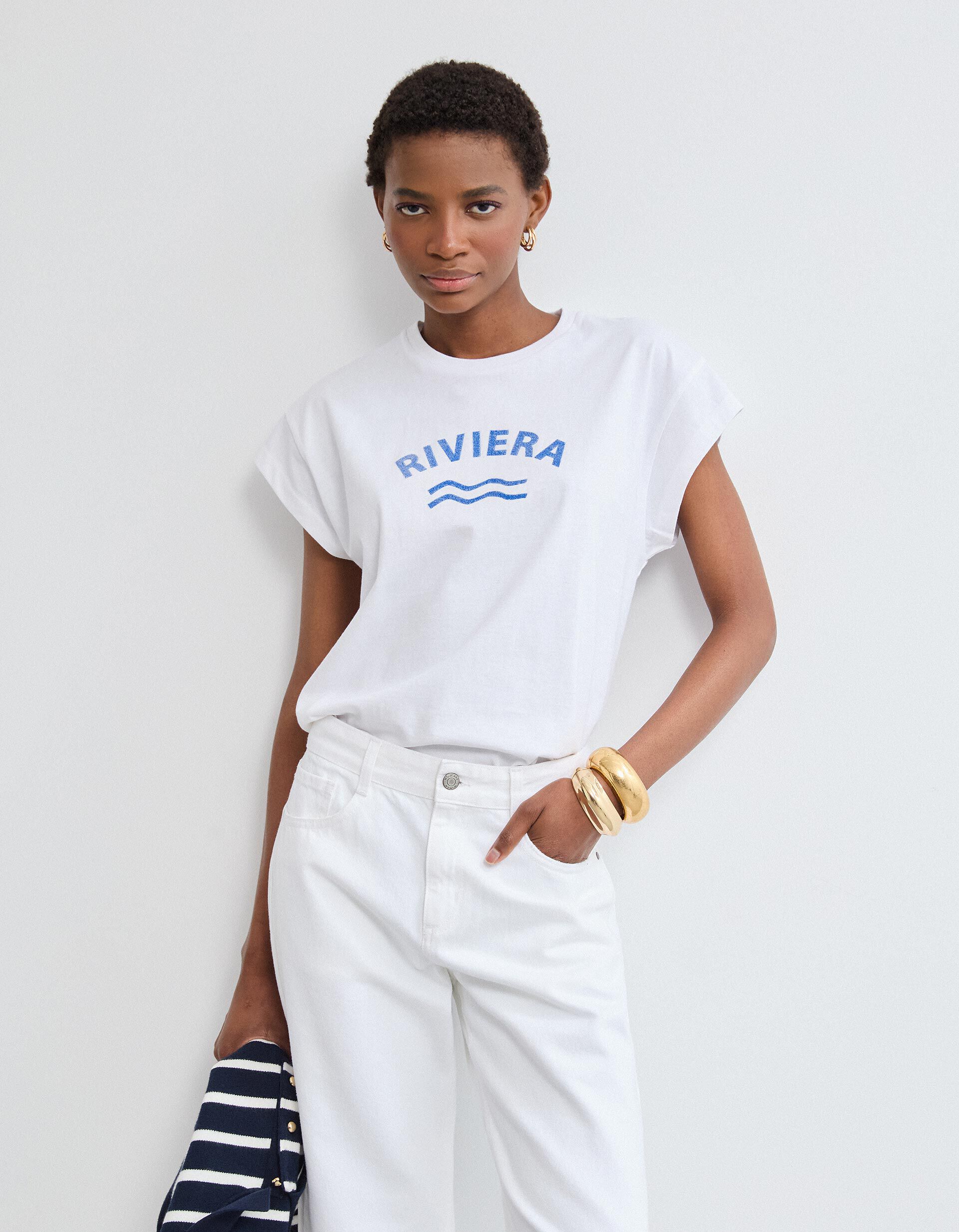 Comprar Online T-shirt Estampado, Mulher, Branco