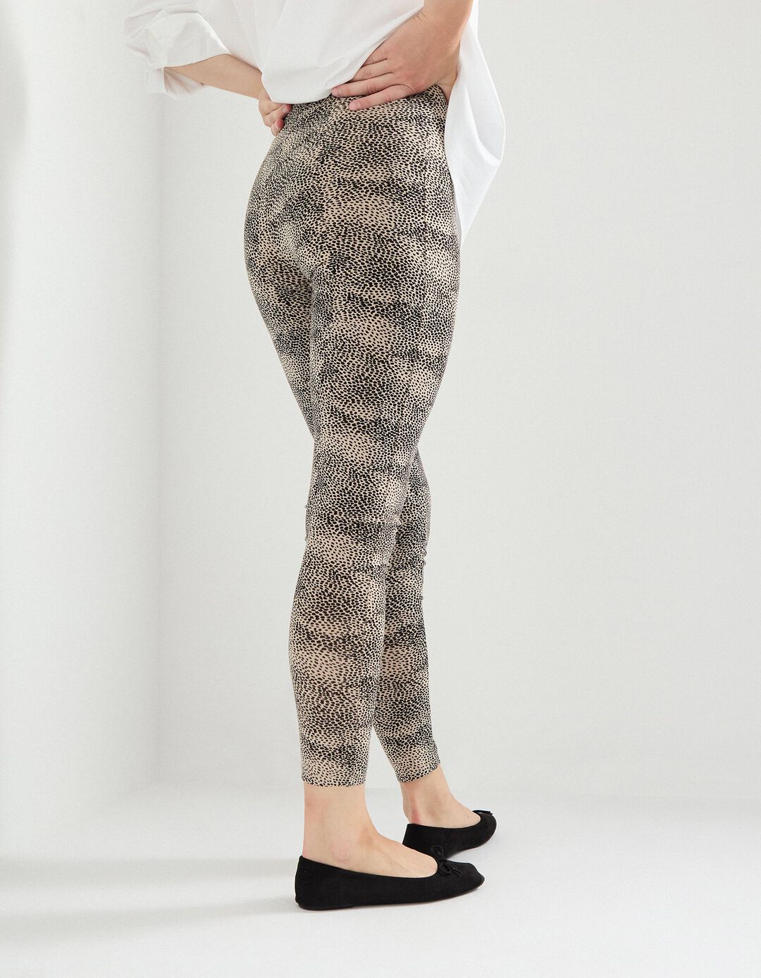Leggings Estampados, Mulher, Bege 