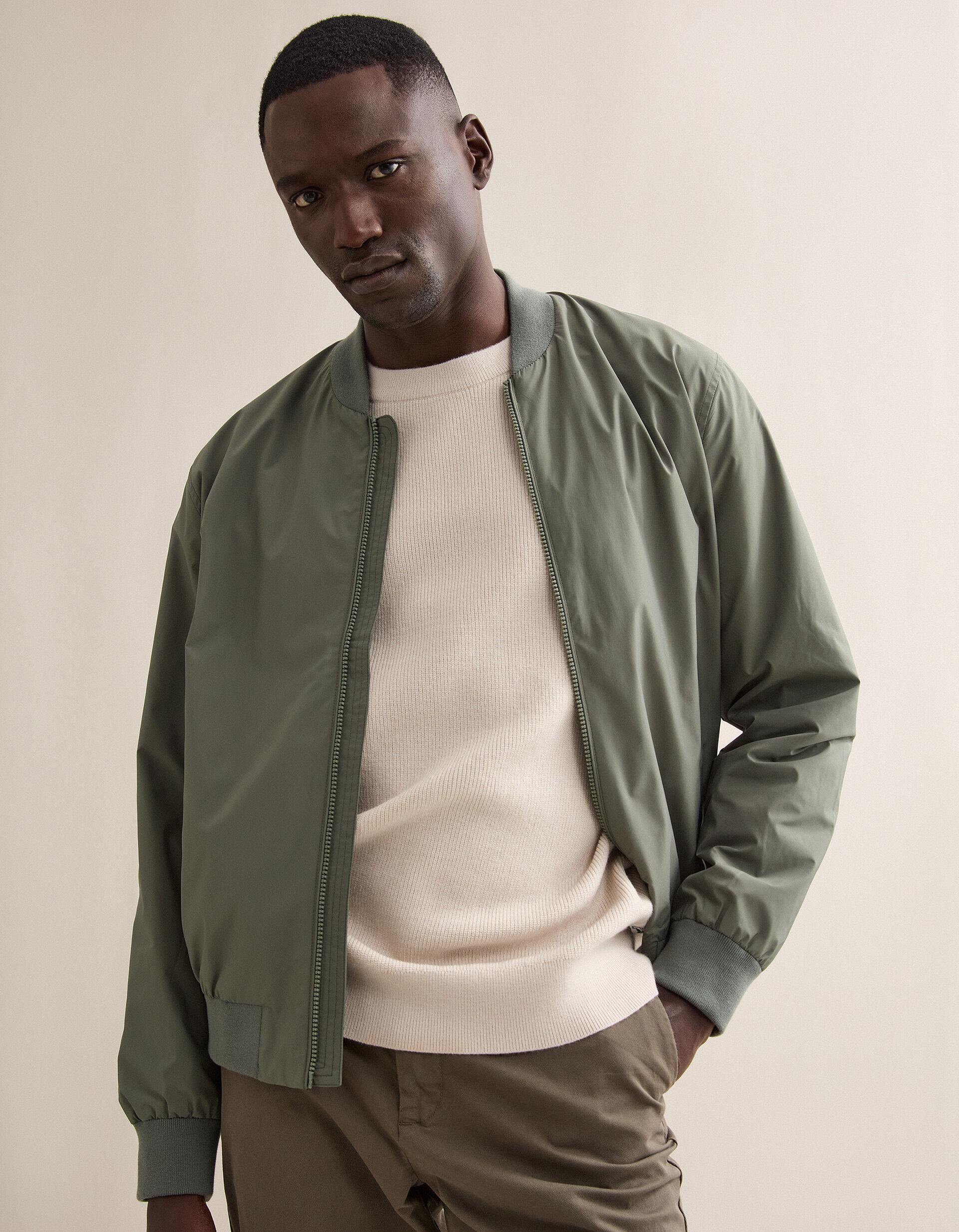 Comprar Online Casaco Bomber, Homem, Cinzento