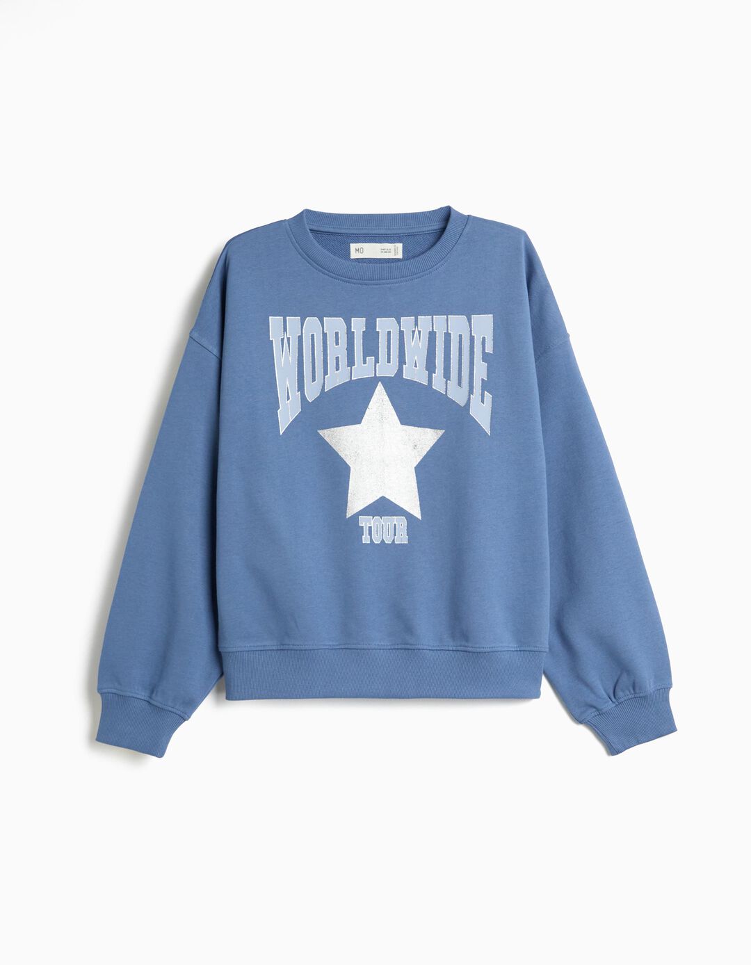 Sweatshirt Com Estampado, Menina, Azul Escuro