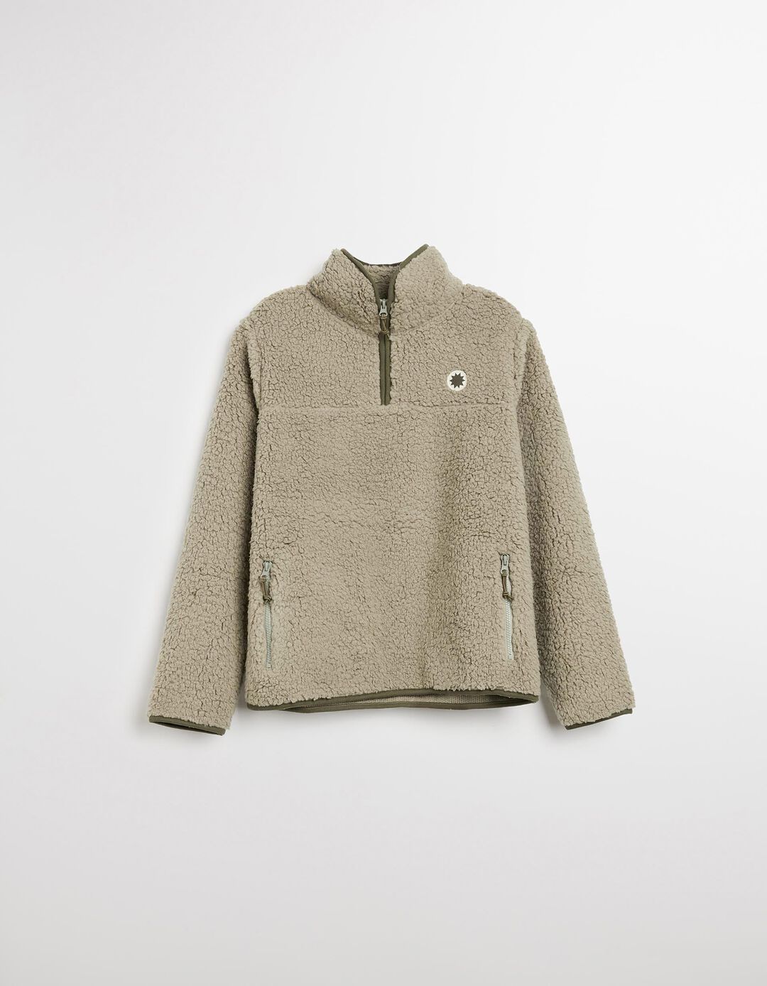 Sweatshirt Sherpa, Mulher, Verde Escuro