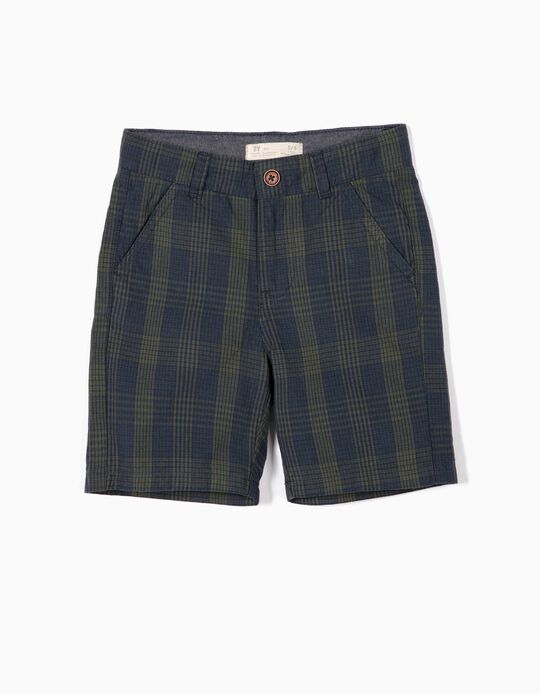 Cal&ccedil;&otilde;es para Menino Xadrez, Azul e Verde