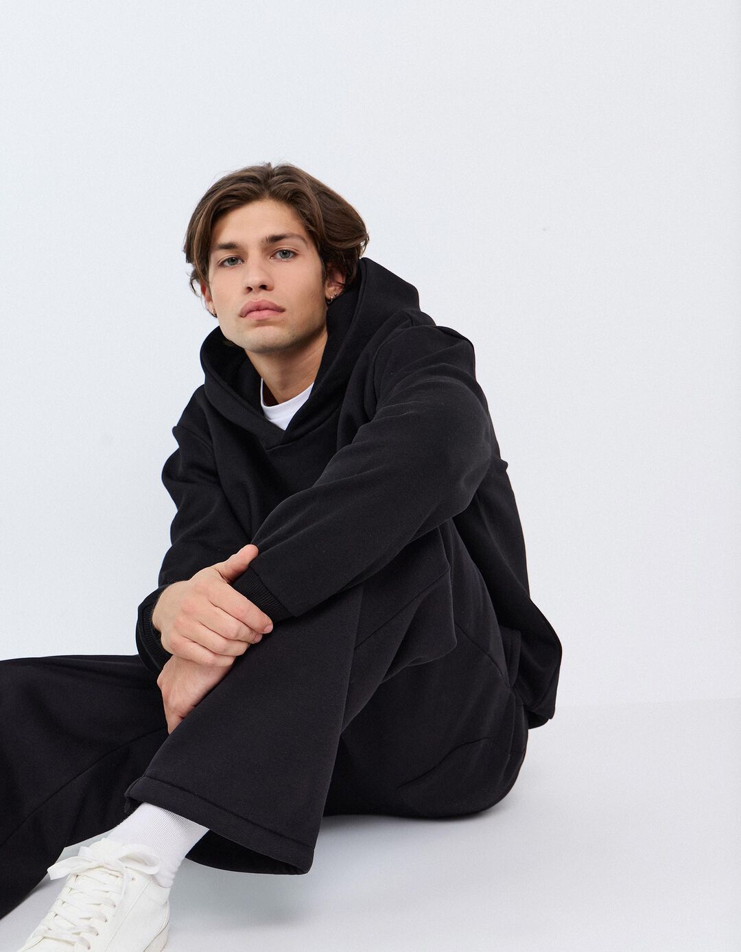 Camisola Com Capuz, Homem, Preto