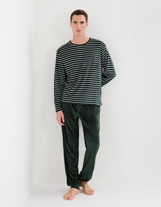 Comprar Online Pijama Polar, Homem, Verde Escuro