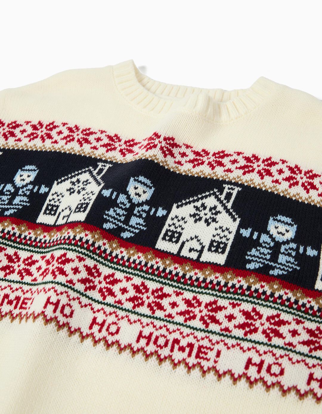 Camisola Natal de Malha, Menino, Multicor 