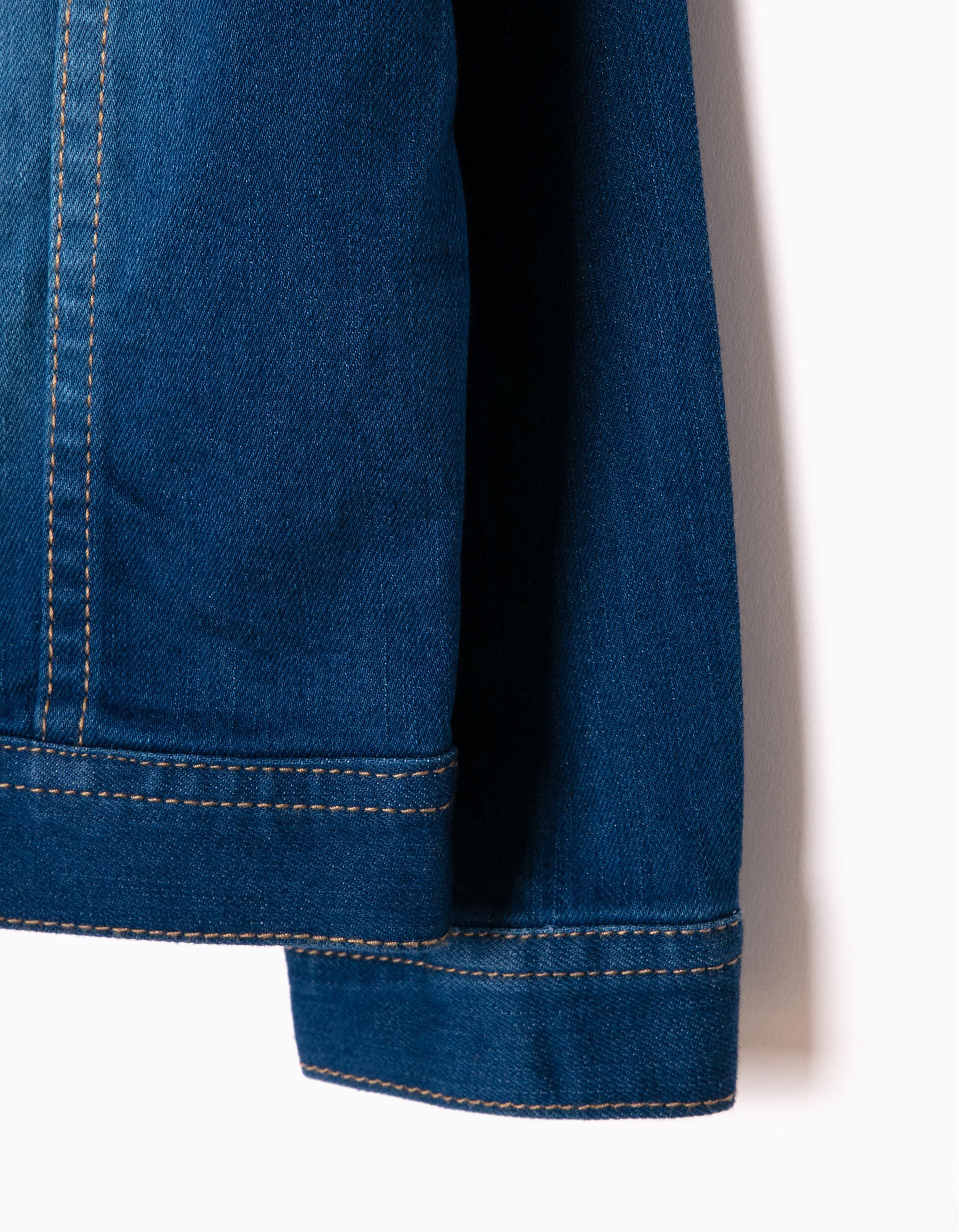 electric blue denim jacket