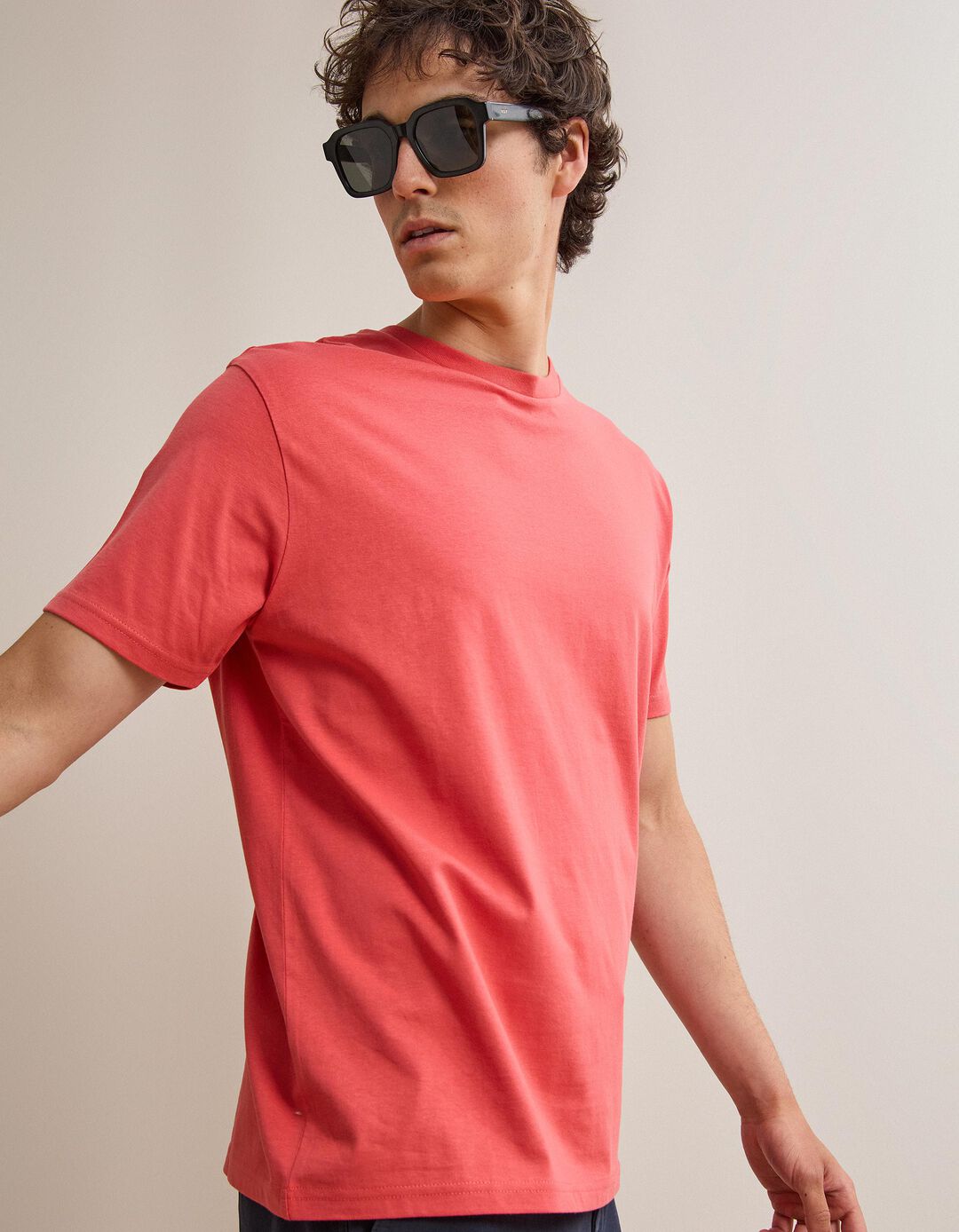 T-shirt Manga Curta, Homem, Vermelho