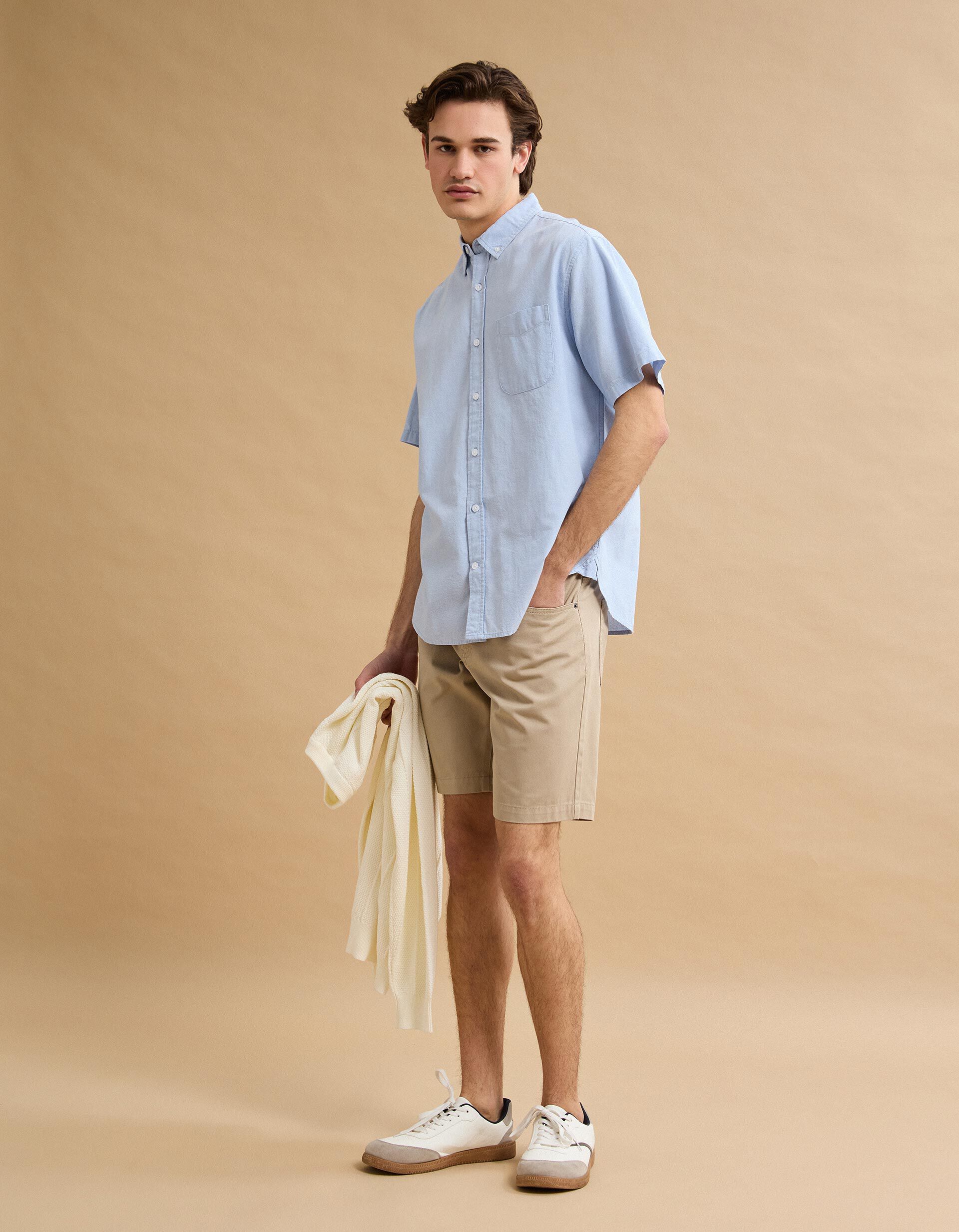 Comprar Online Camisa Manga Curta, Homem, Azul Claro