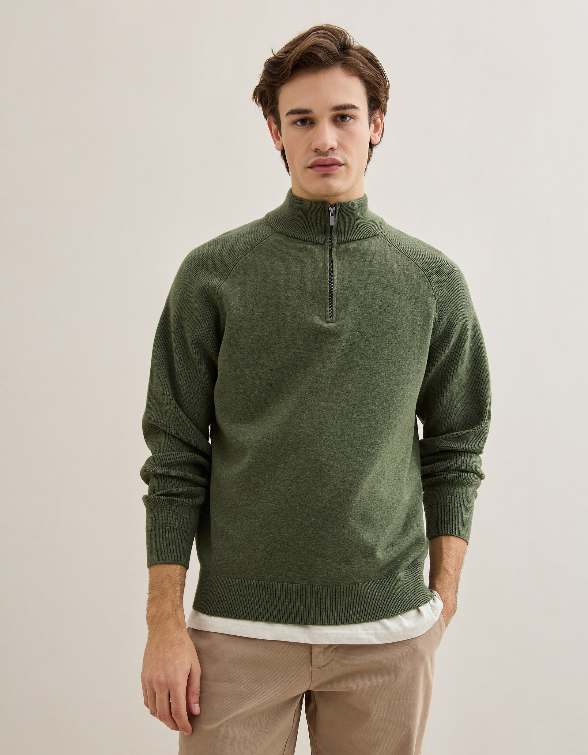 Comprar Online Camisola de Malha, Homem, Verde Escuro