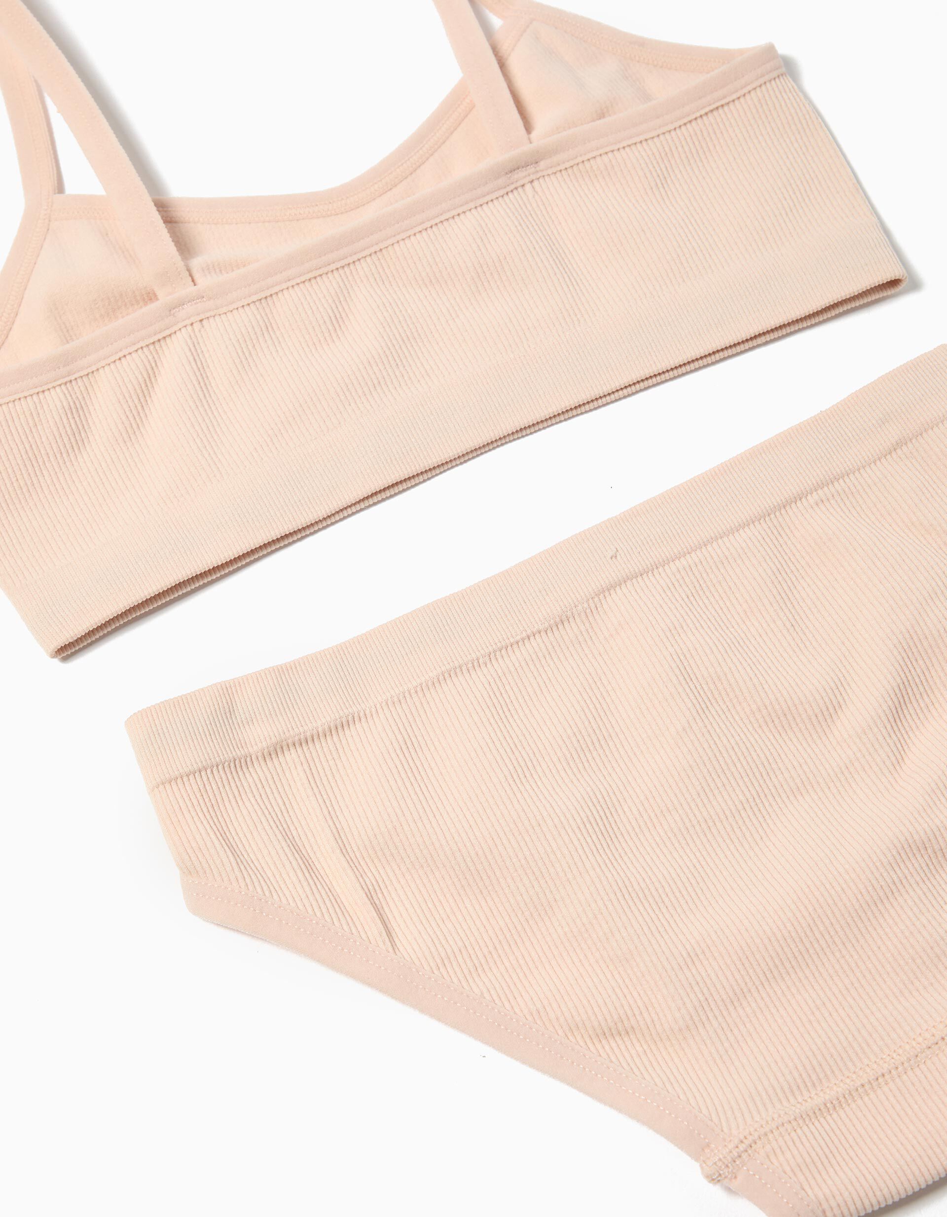 Comprar Online Pack Cuecas e Top, Menina, Rosa Claro