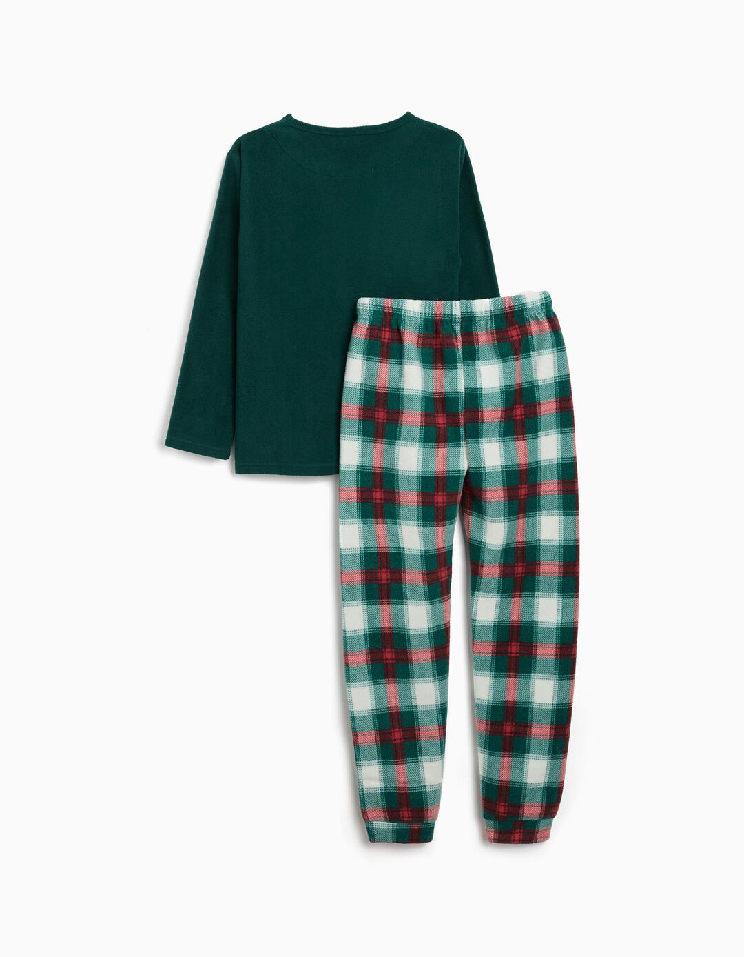 Pijama Polar de Natal, Menina, Verde Escuro
