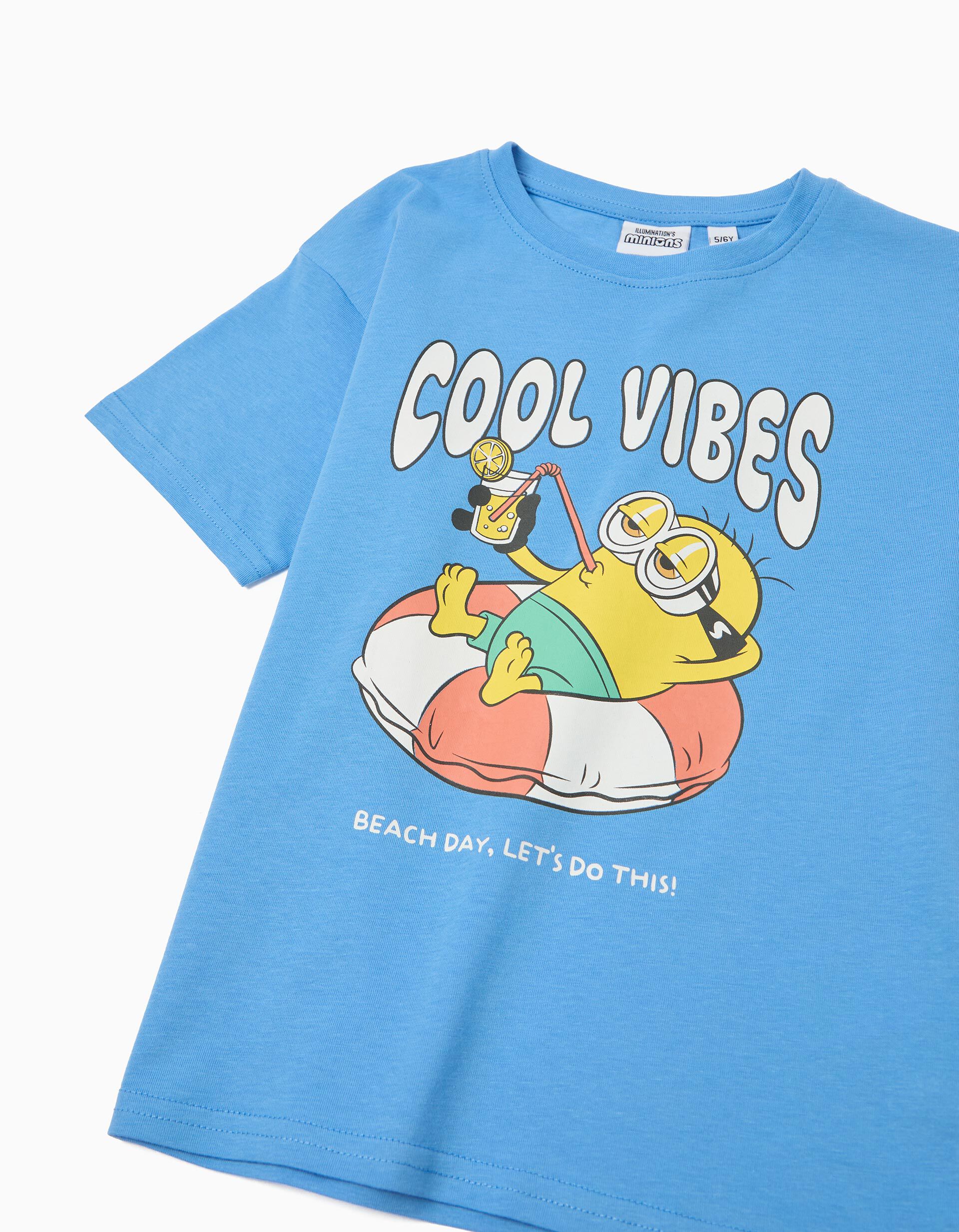 Comprar Online T-shirt 'Minions', Menino, Azul Claro