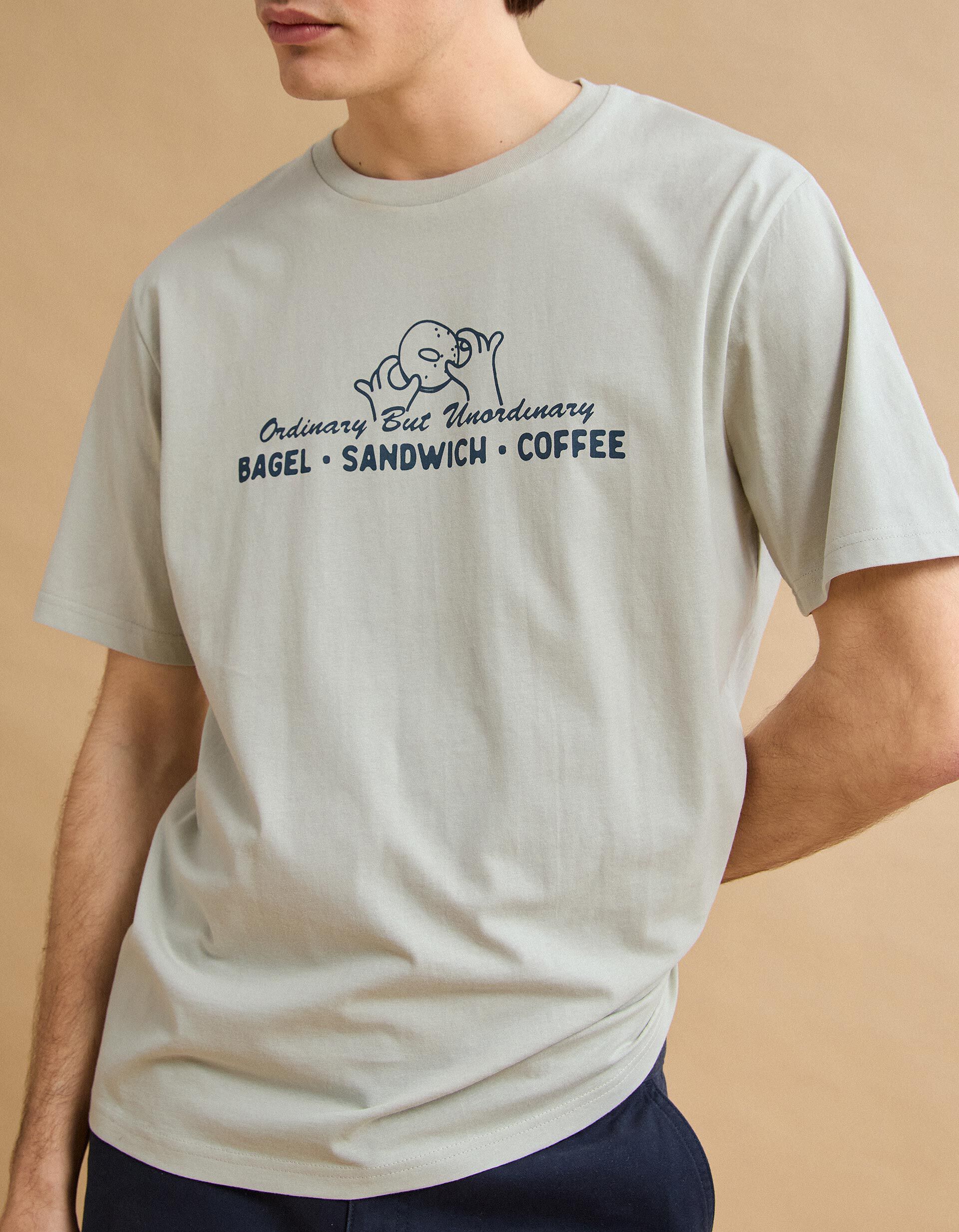 Comprar Online T-shirt Jersey Estampado, Homem, Cinzento