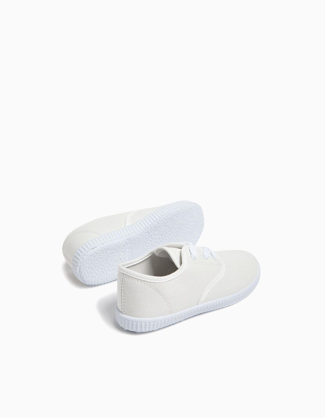 Canvas Sneakers, Girl, White