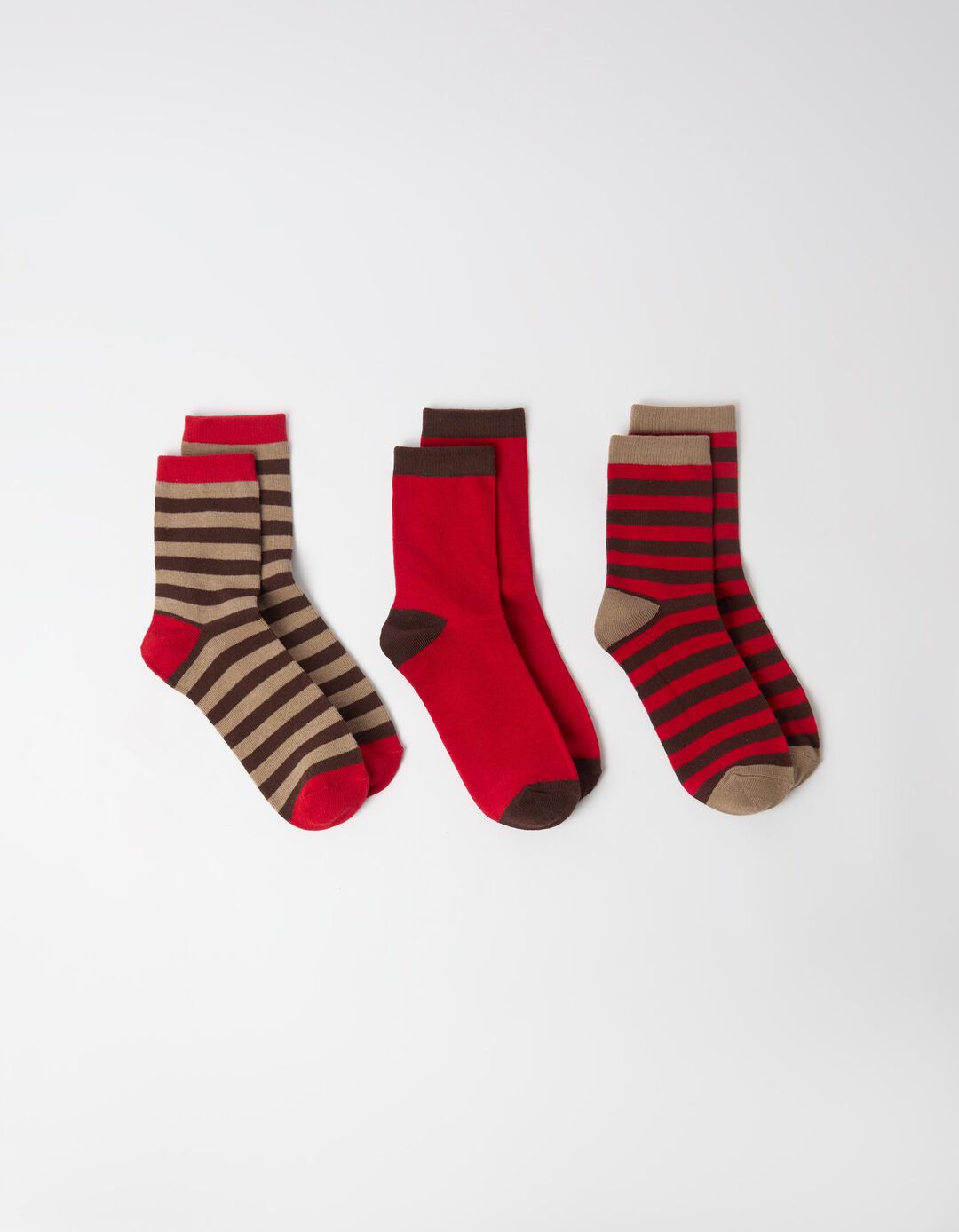 Pack 3 Pares De Meias, Mulher, Multicolor