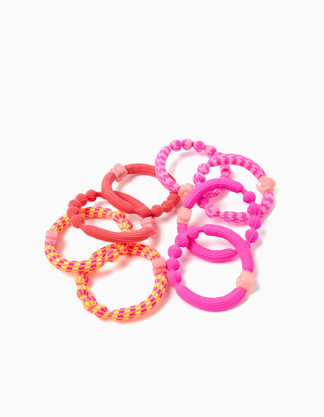 Pack 8 El&aacute;sticos de Cabelo, Menina, Multicor