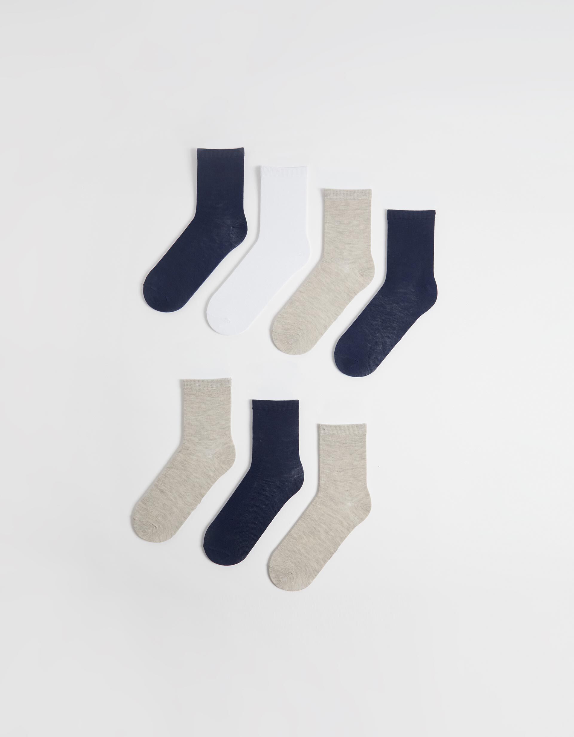Comprar Online Pack 7 Pares de Meias, Mulher, Multicor
