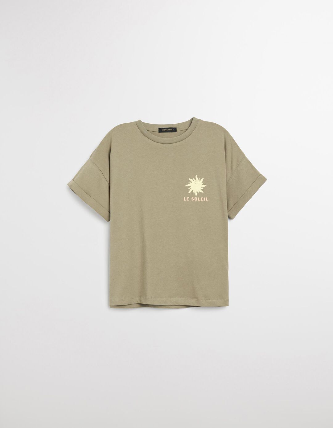 T-shirt Print, Mulher, Verde Escuro