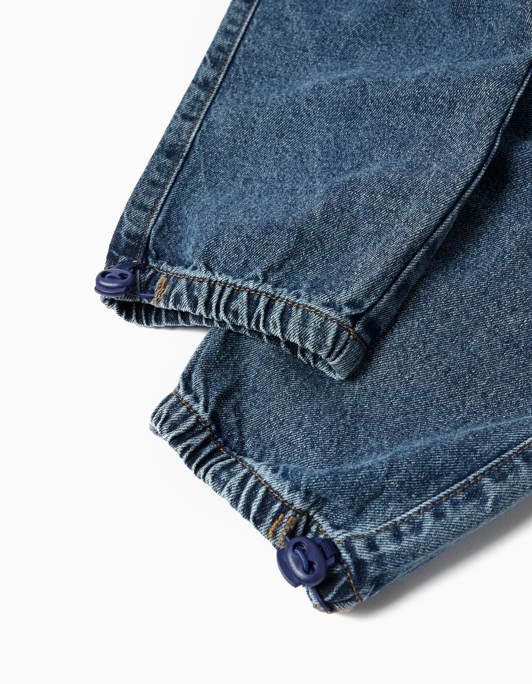 Calças de Ganga Cargo, Menino, Azul