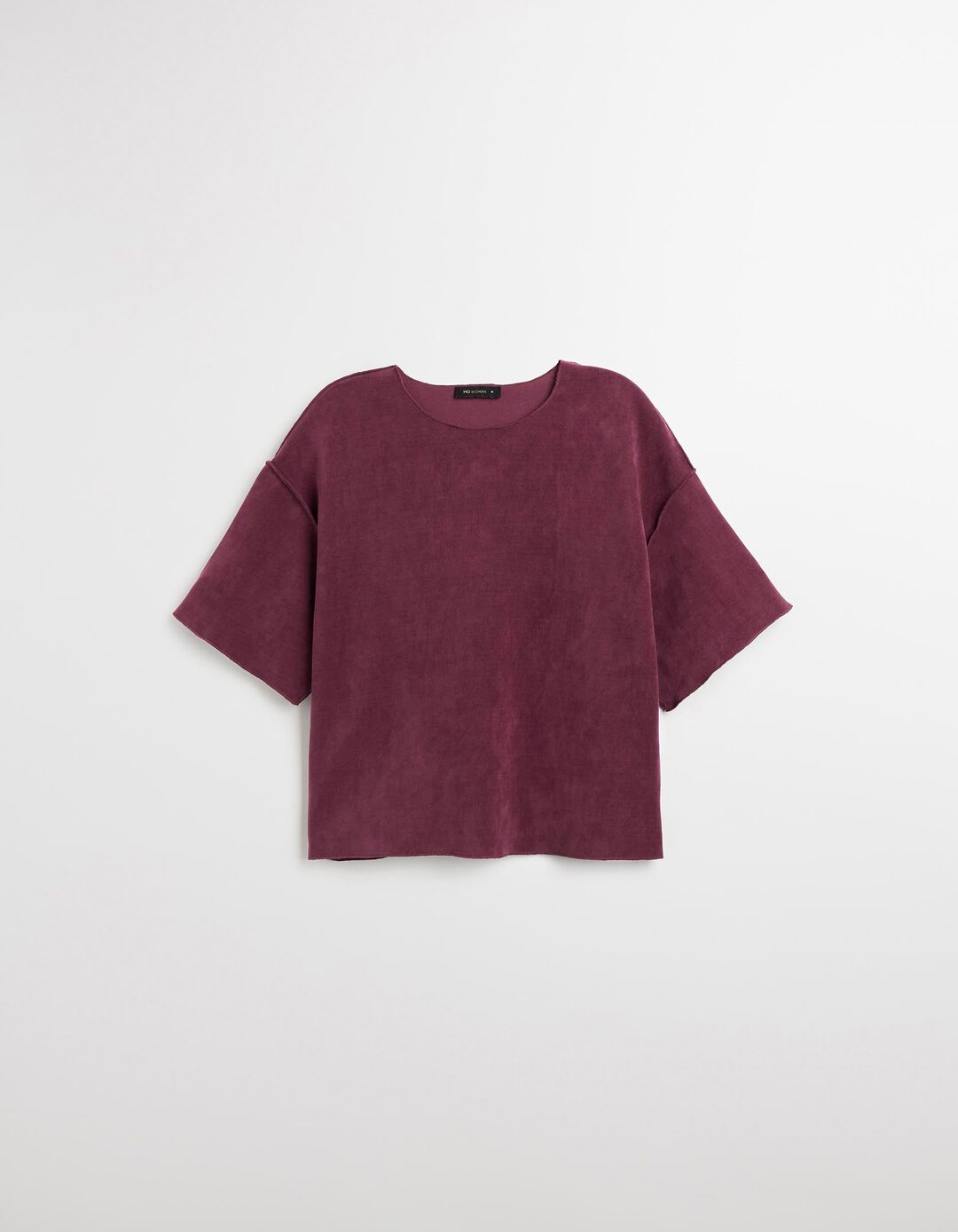 T-shirt, Mulher, Vermelho Escuro