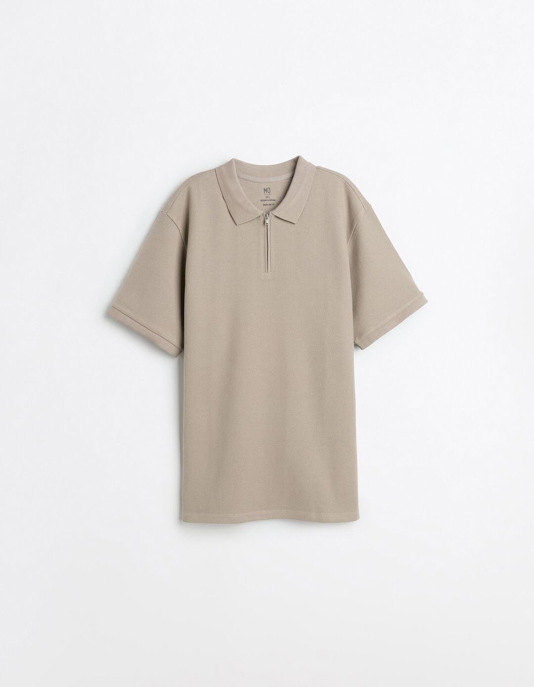 Polo com Fecho, Homem, Bege