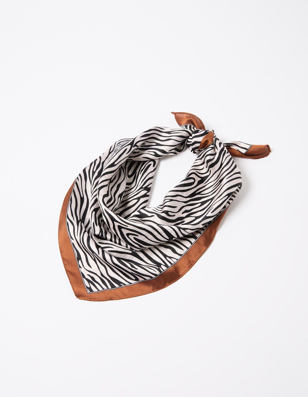 Lenço Zebra, Mulher, Castanho