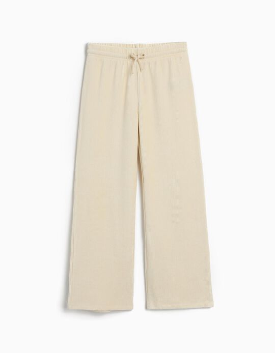 Comprar Online Calças de Veludo, Menina, Bege Claro