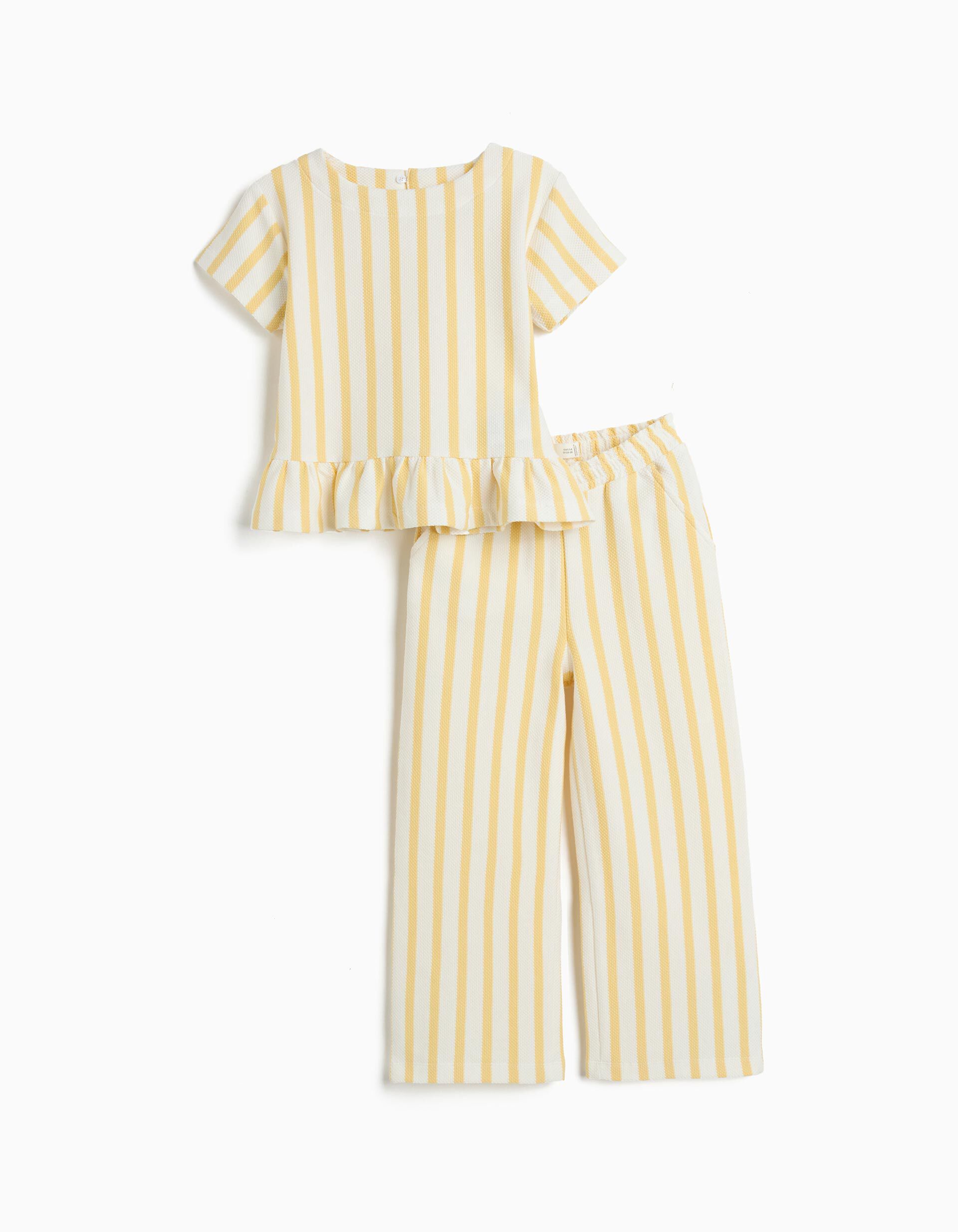 Comprar Online Conjunto T-shirt e Cal&ccedil;as, Menina, Amarelo Claro