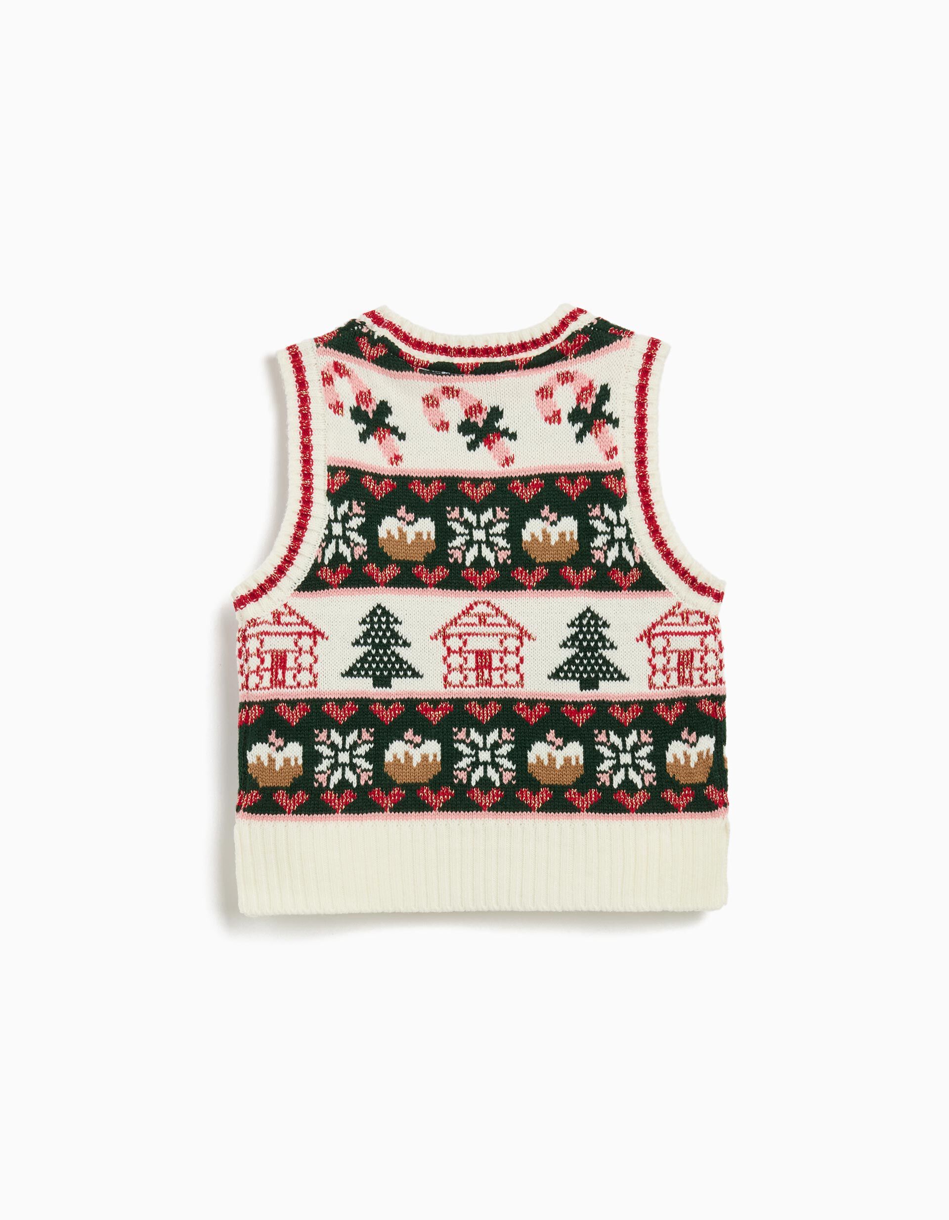 Comprar Online Colete de Malha, Menina, Bege Claro