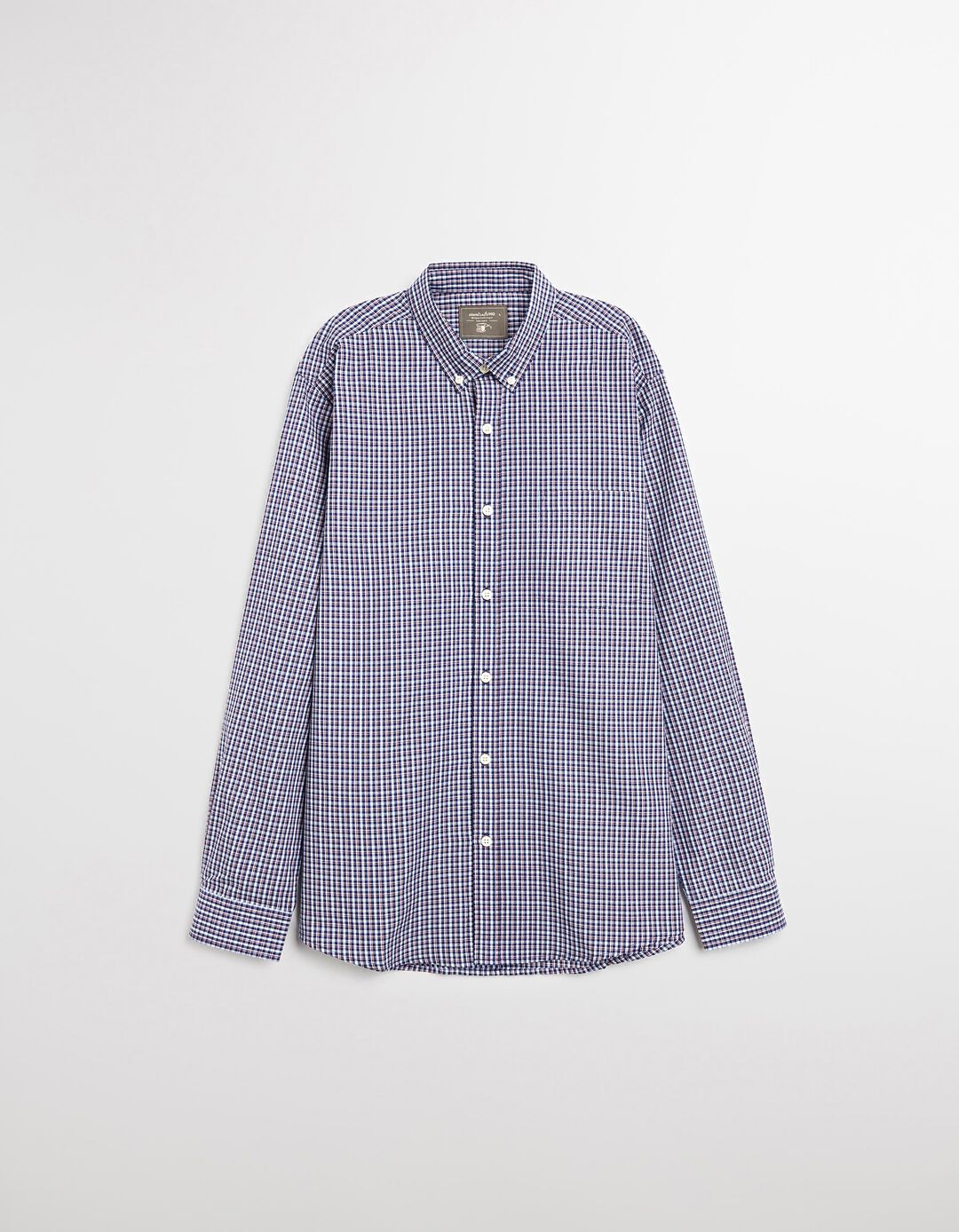 Camisa de Xadrez, Homem, Azul Escuro 
