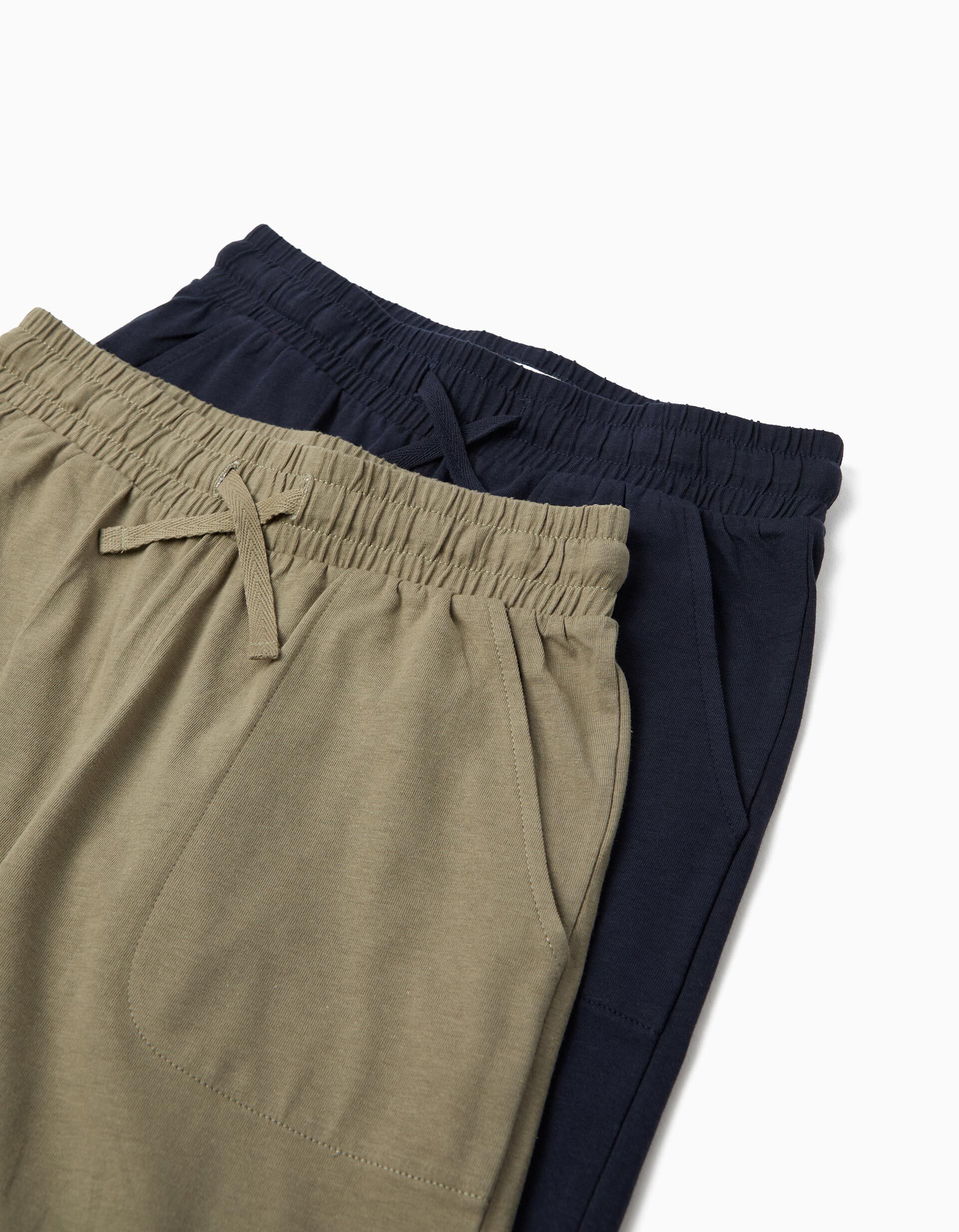 Comprar Online Pack 2 Cal&ccedil;&otilde;es Jersey, Menino, Azul