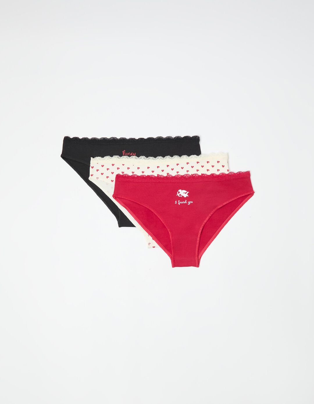 Pack 3 Cuecas, Mulher, Preto