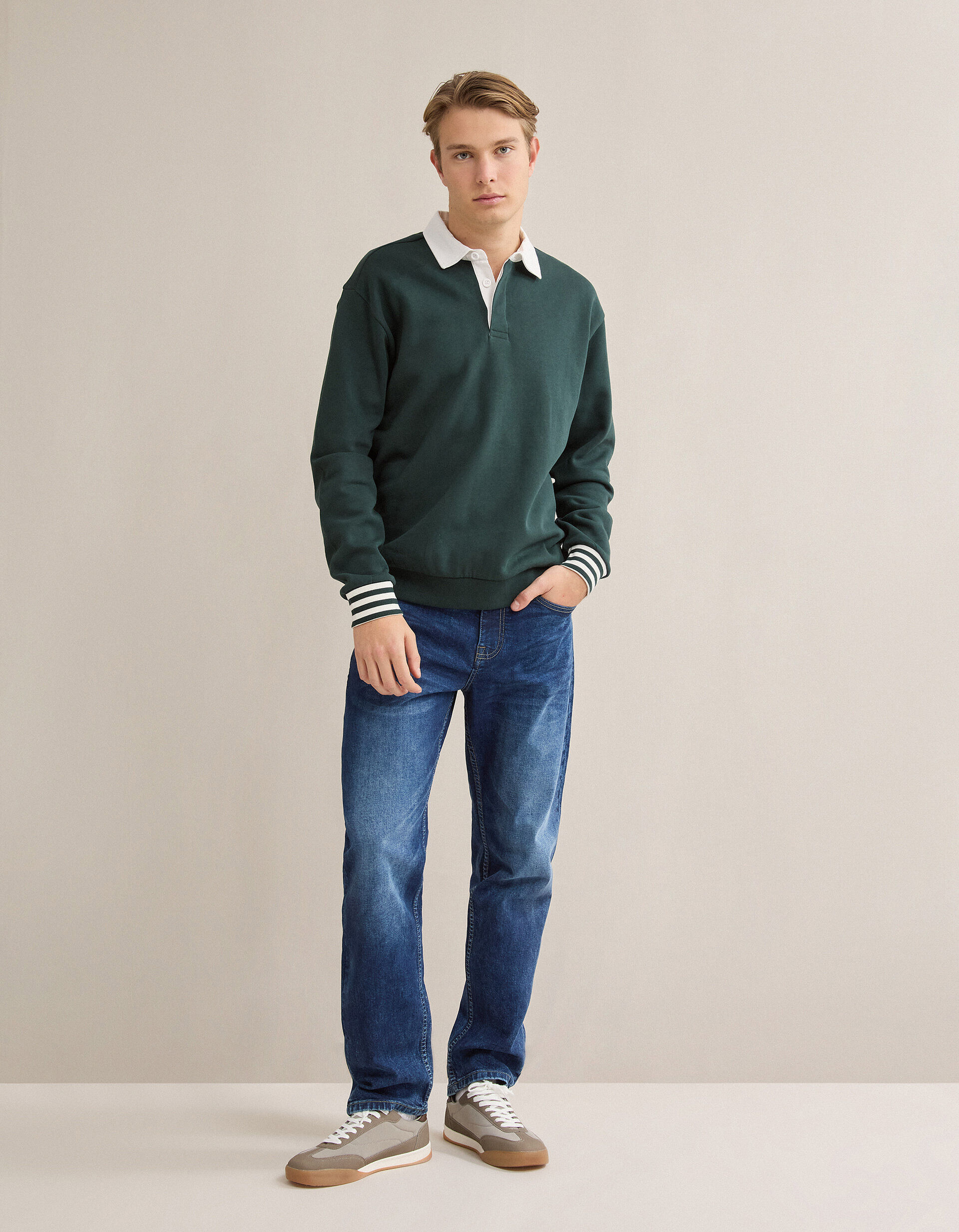 Comprar Online Cal&ccedil;as de Ganga 'Tapered Fit', Homem, Azul