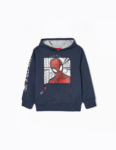 Cotton Sweatshirt for Boys 'Spider-Man', Dark Blue