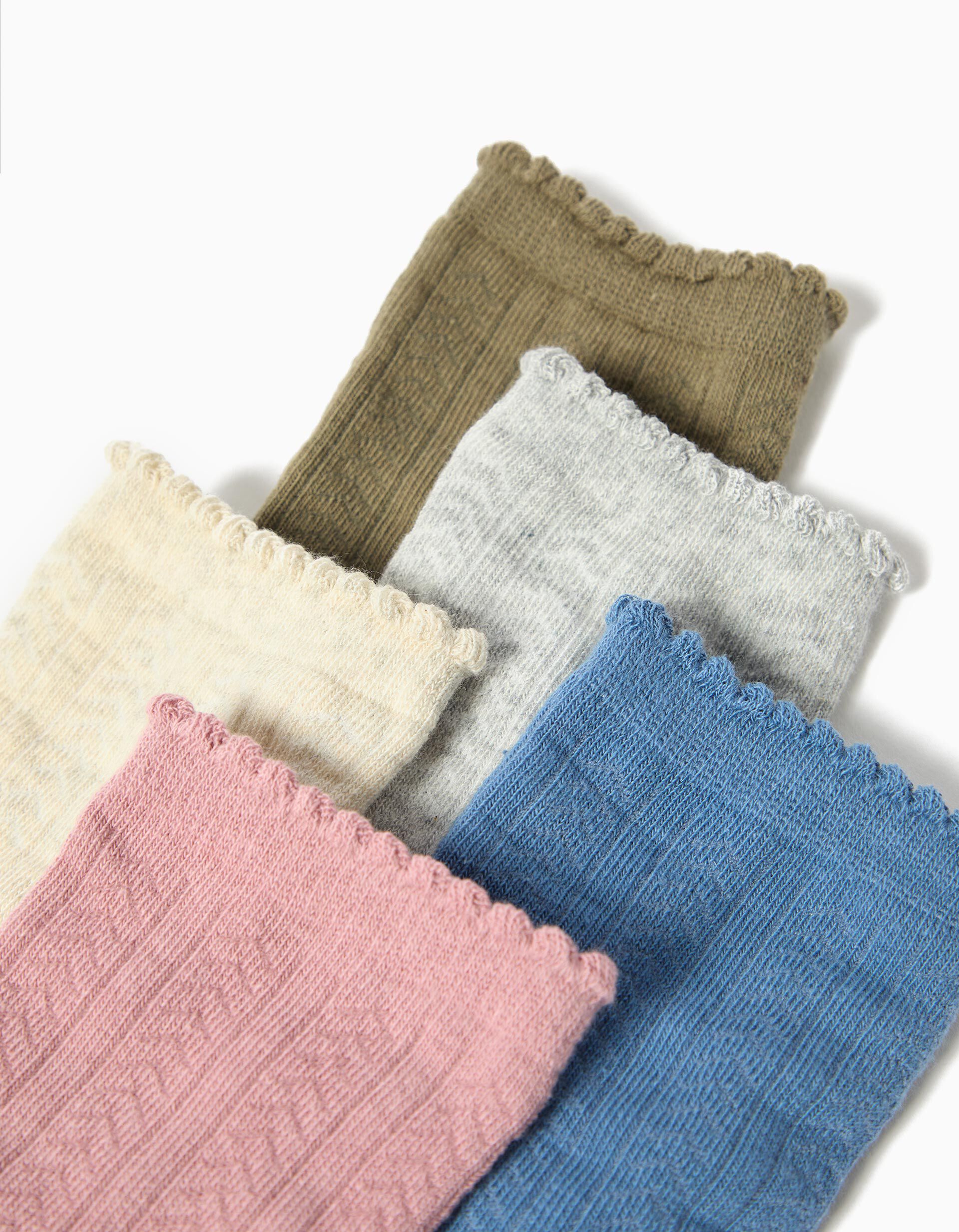 Comprar Online Pack 5 Pares de Meias, Menina, Multicolor